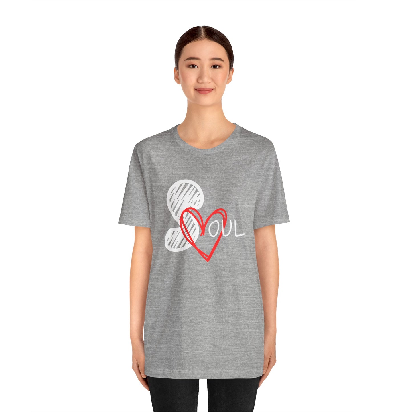 T-shirt unisexe à manches courtes assorti pour couple