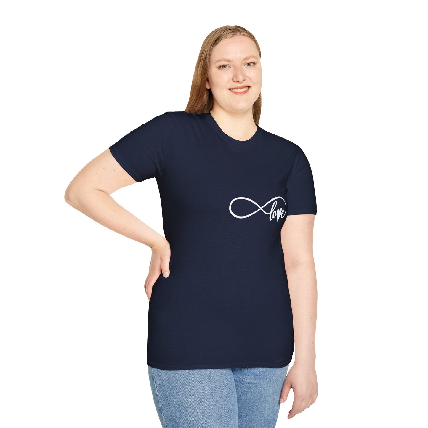 Schwarzes Unisex Softstyle Love T-Shirt