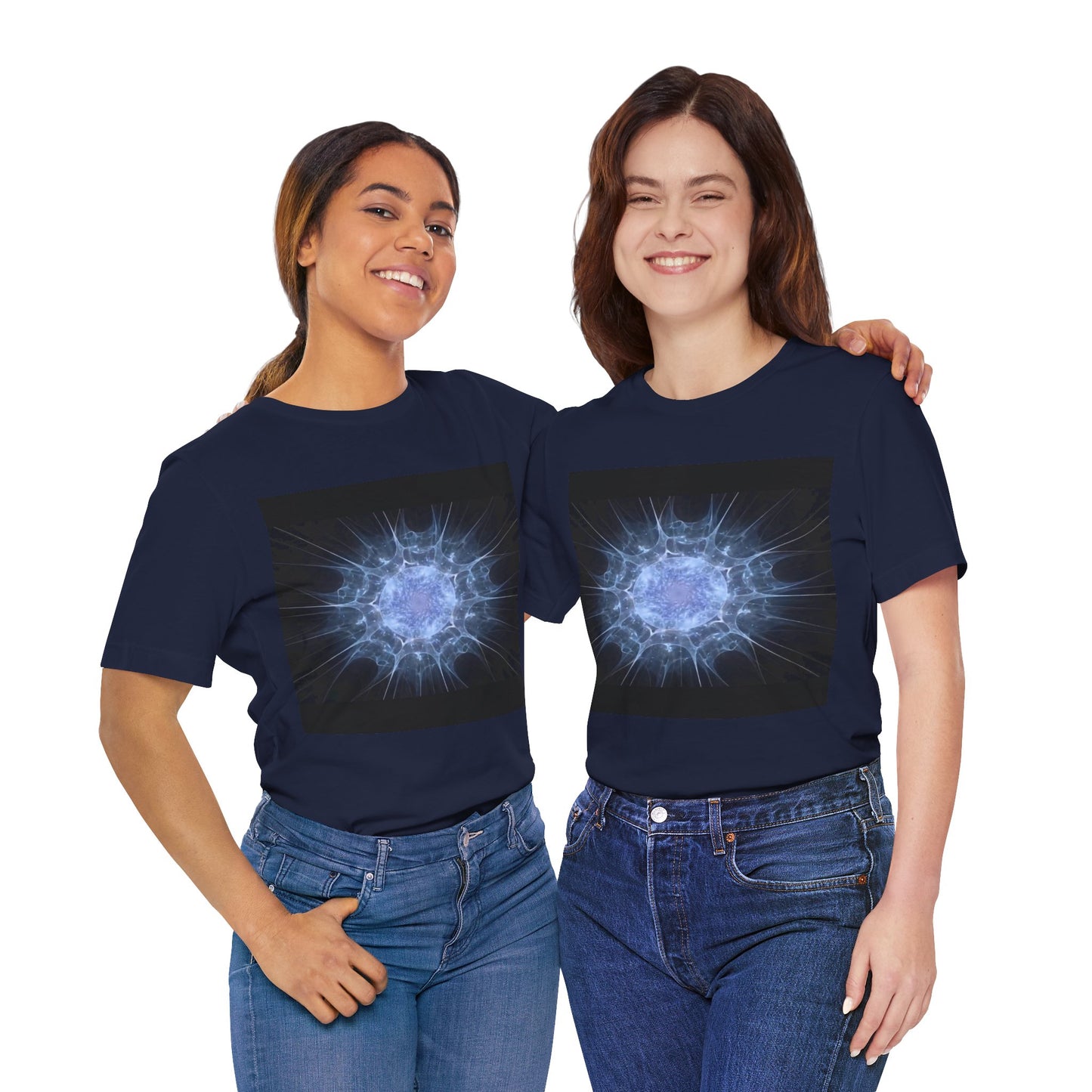 T-shirt galaxie unisexe marine