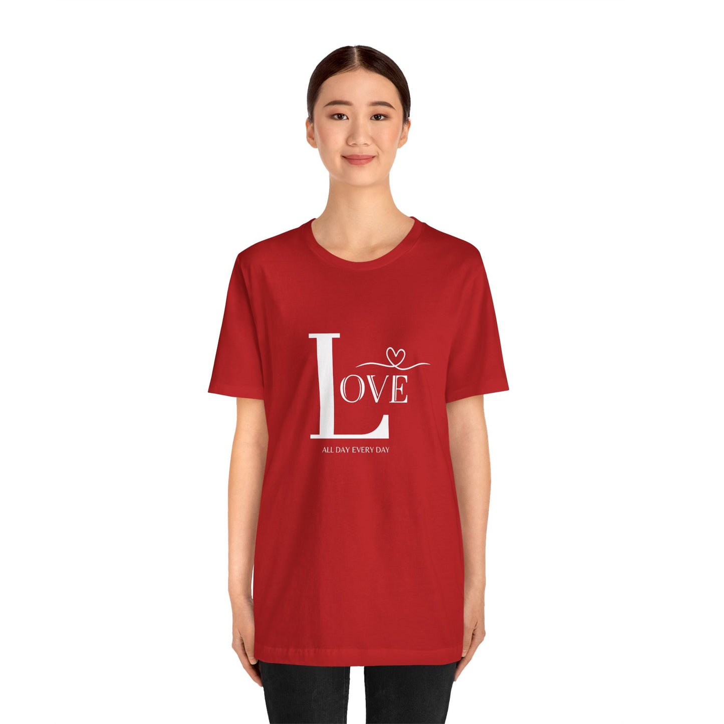 Unisex  Jersey Short Sleeve Love Tee