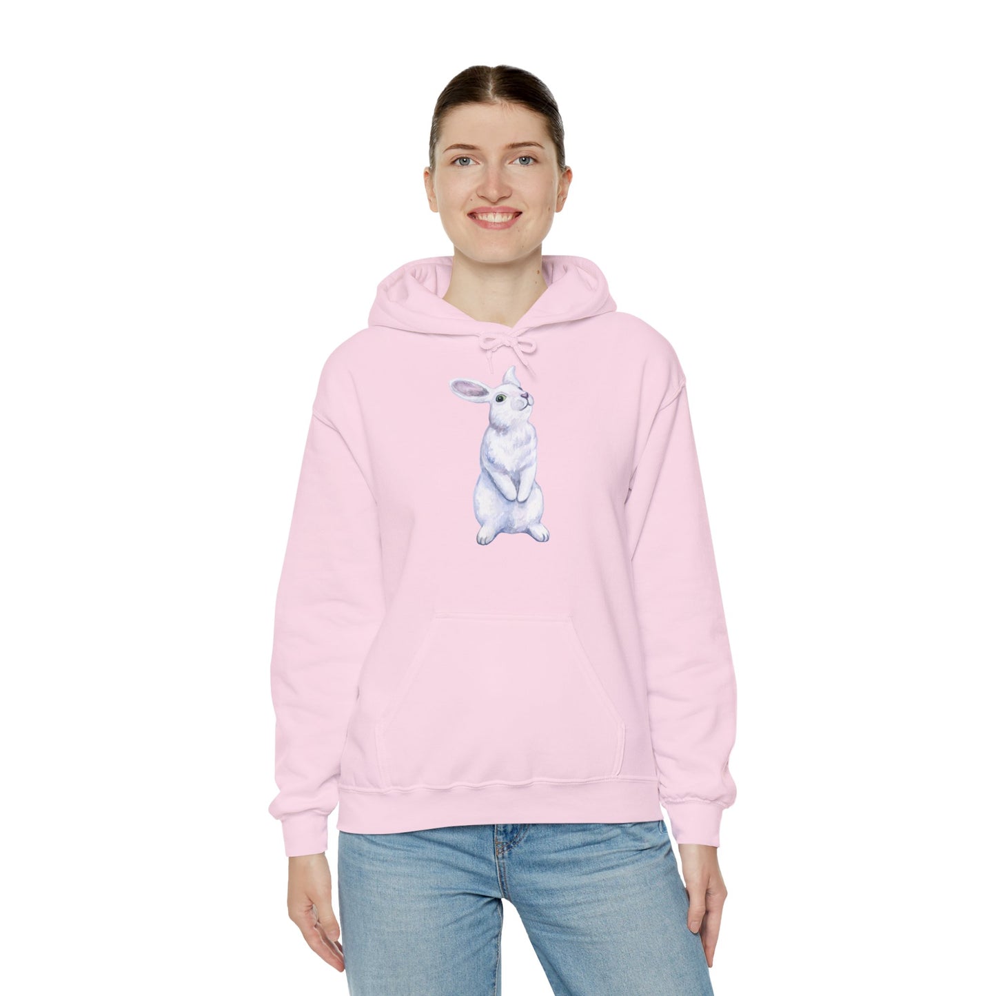 Folge dem weißen Hasen Unisex Heavy Blend Hoodie