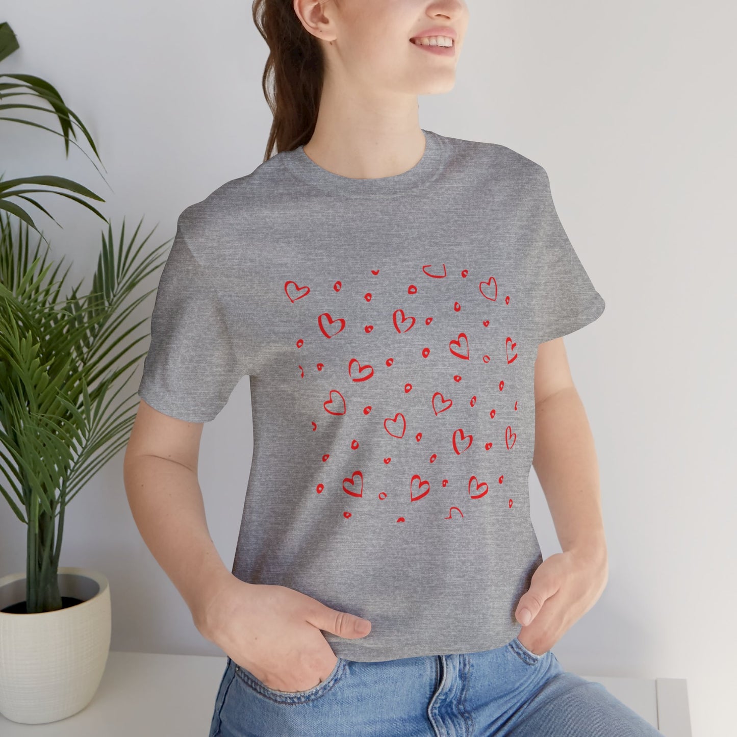 Camiseta de manga corta LoveTee Unisex Blanca