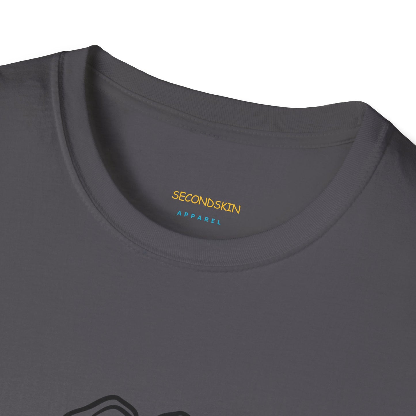 Blauw Unisex katoen Softstyle Paar blauw T-shirt voor mannen en vrouwen