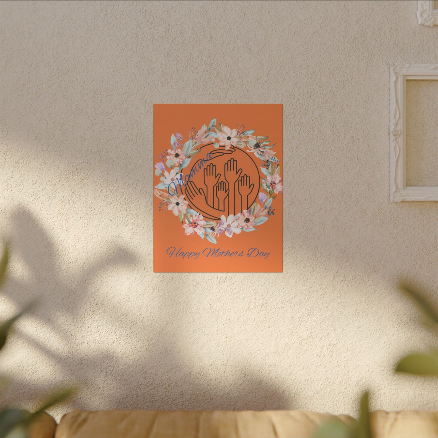 Canvas Wall Decor - Mother's Day Floral Giclée Print