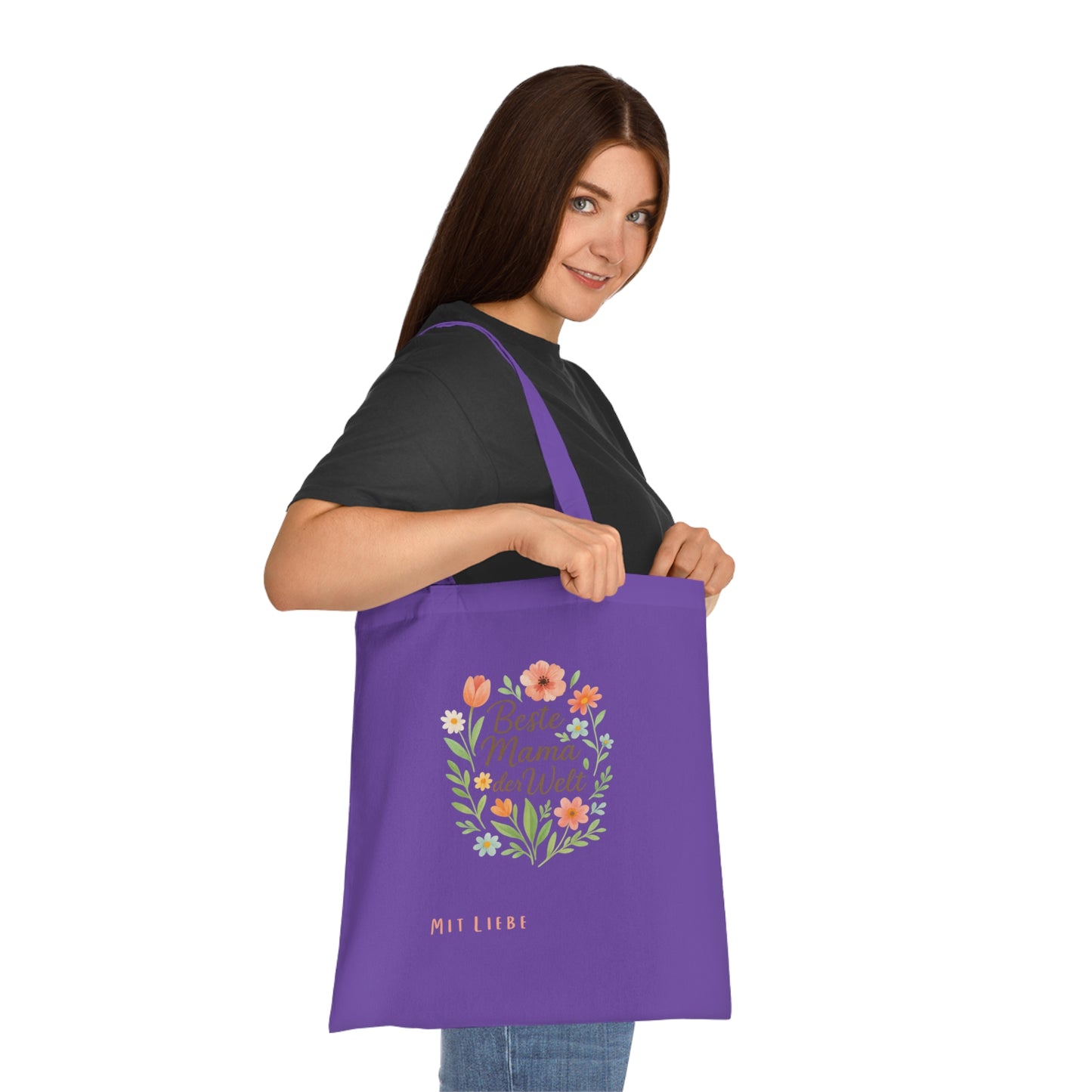Personalized Mother's Day Cotton Tote Muttertag