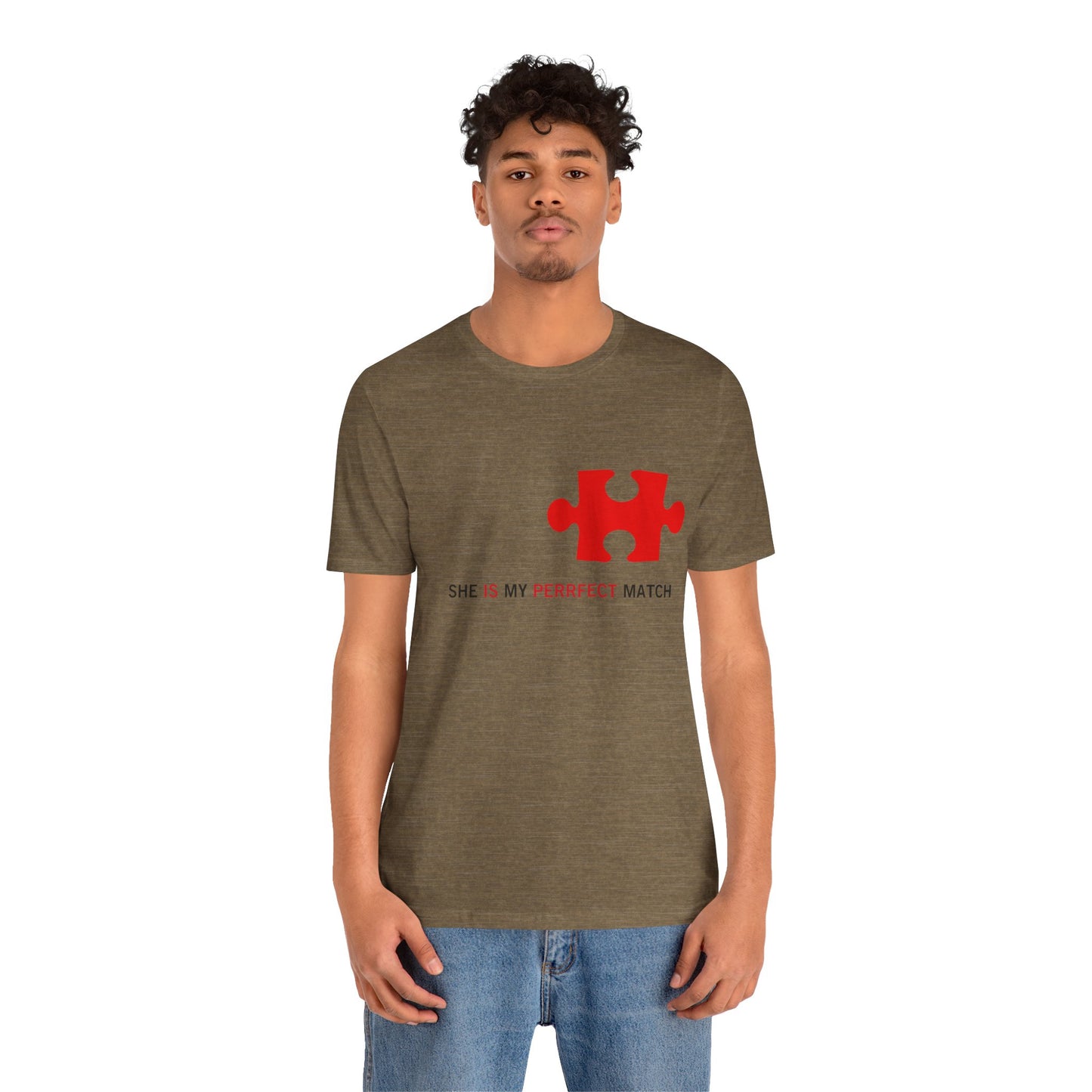 Herren Jersey Kurzarm passende Paar T-Shirt