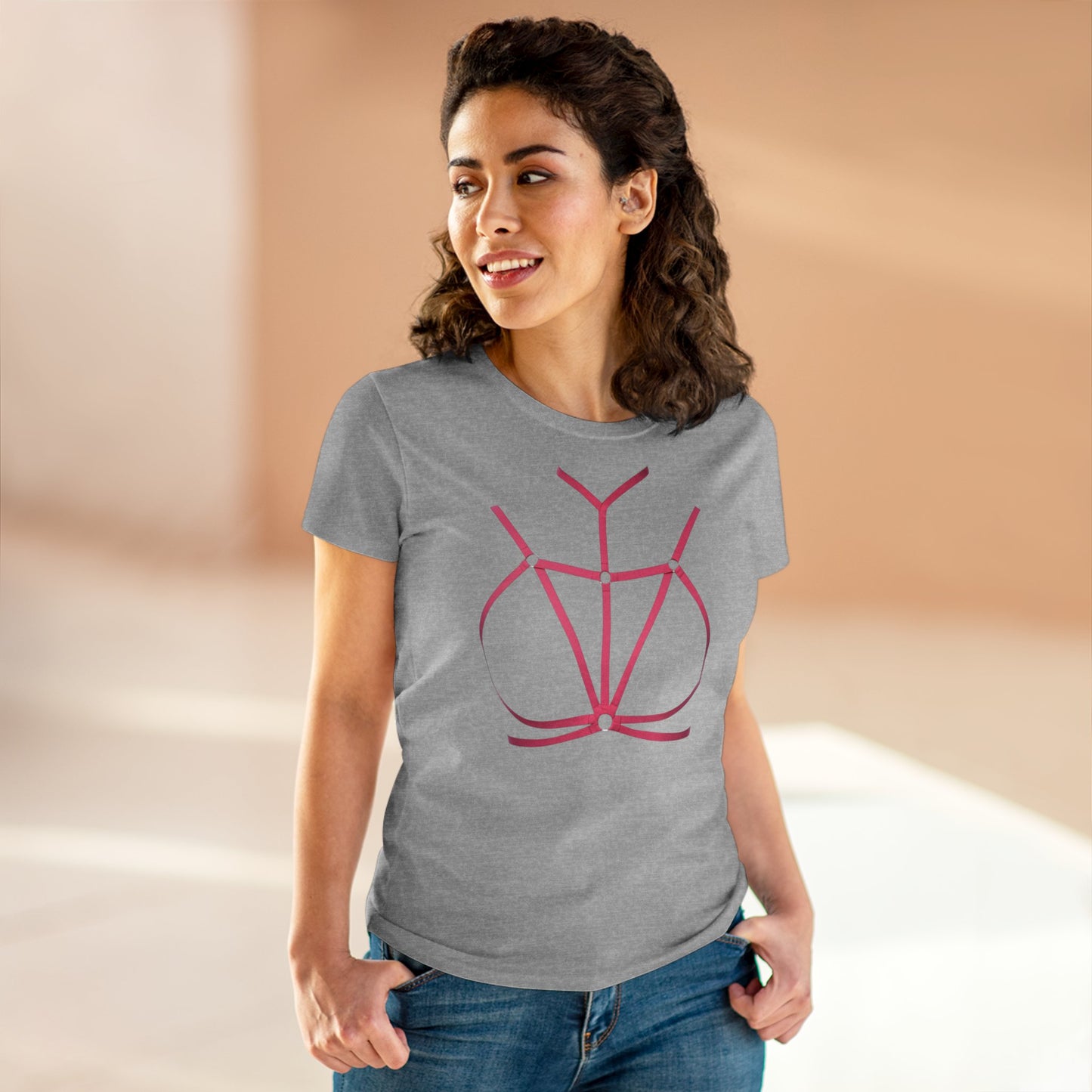Damen T-Shirt Lässiges Baumwoll-Tee