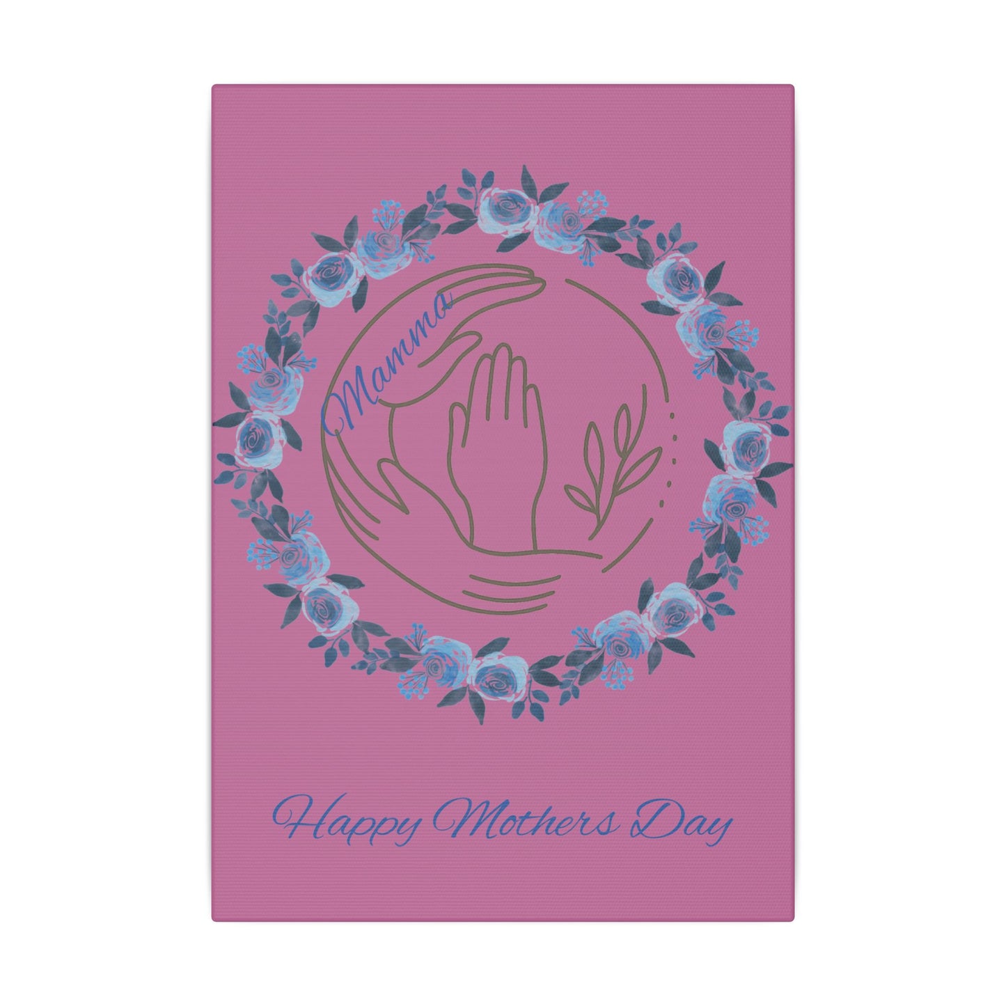 Mother's Day Giclée Print Canvas - Floral Hands Design