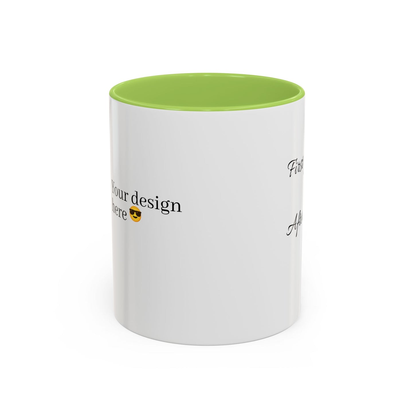 Inspirierende Akzent-Kaffeetasse - 'Zuerst du... Nach dem Kaffee' - Perfekt für Kaffeeliebhaber und tägliche Motivation