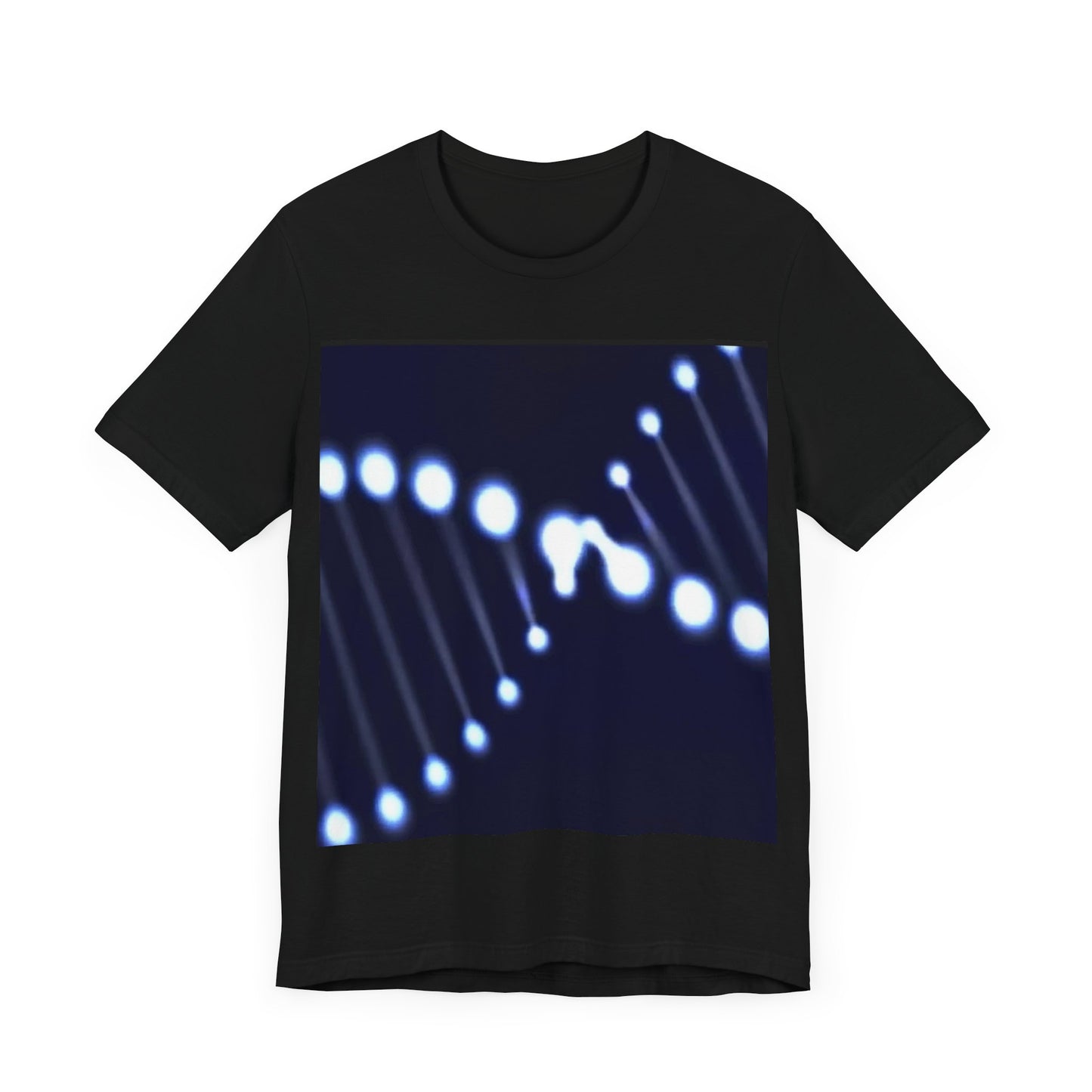 Camiseta de cuello redondo azul marino 