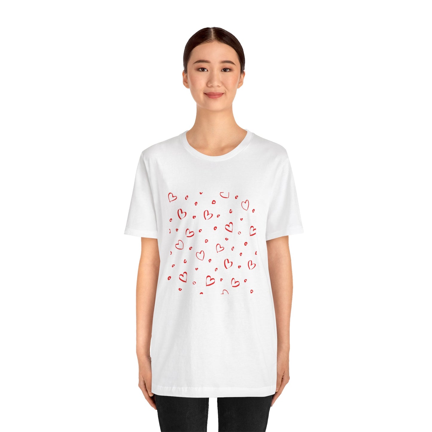 Camiseta de manga corta LoveTee Unisex Blanca