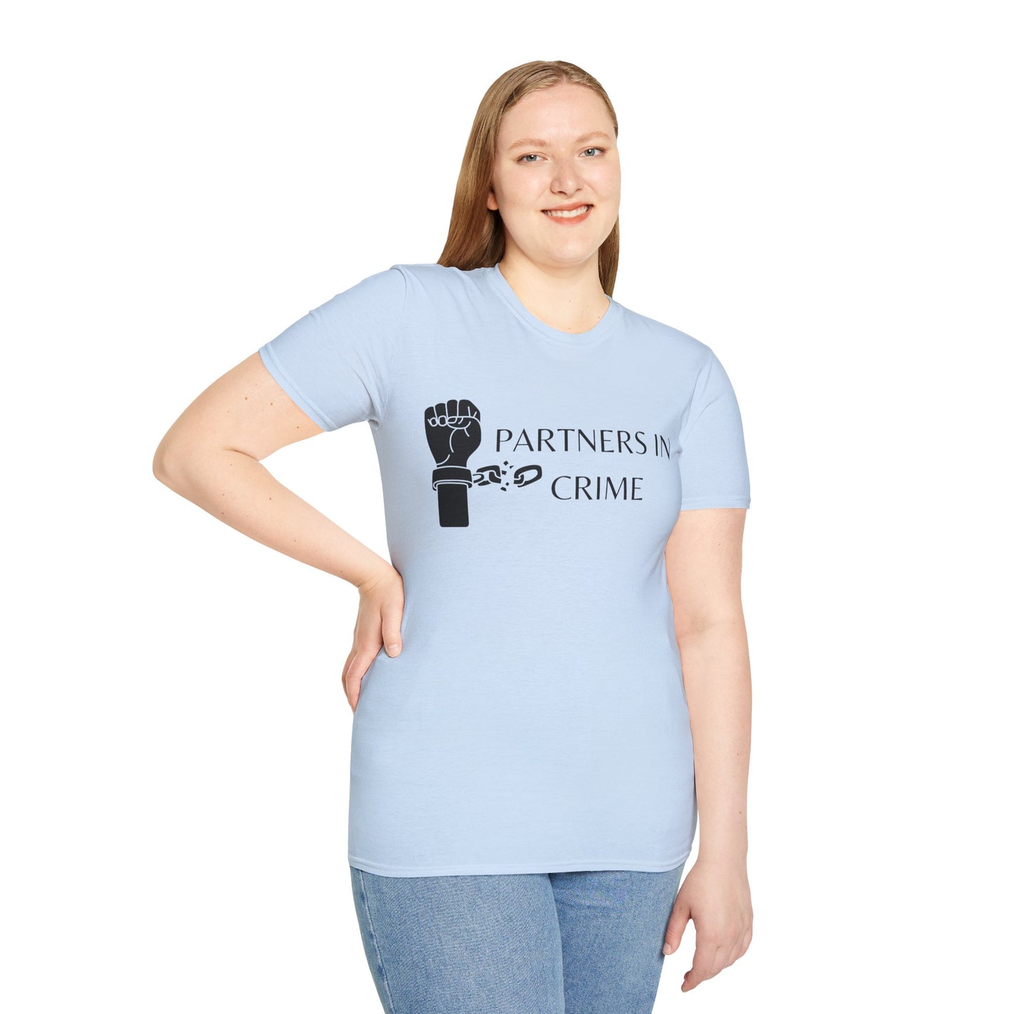 Weißes Unisex Softstyle Paar T-Shirt