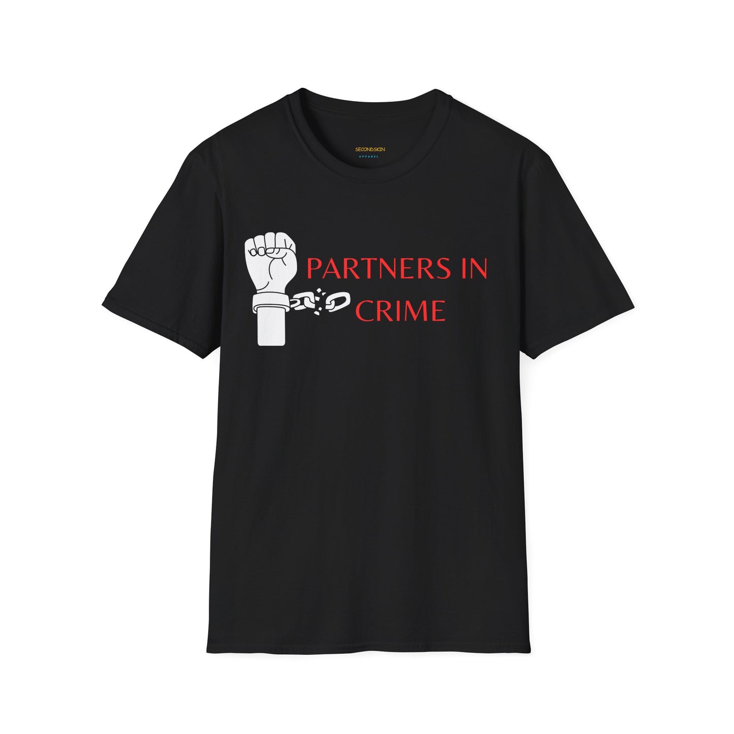 Black Unisex Softstyle couple T-Shirt