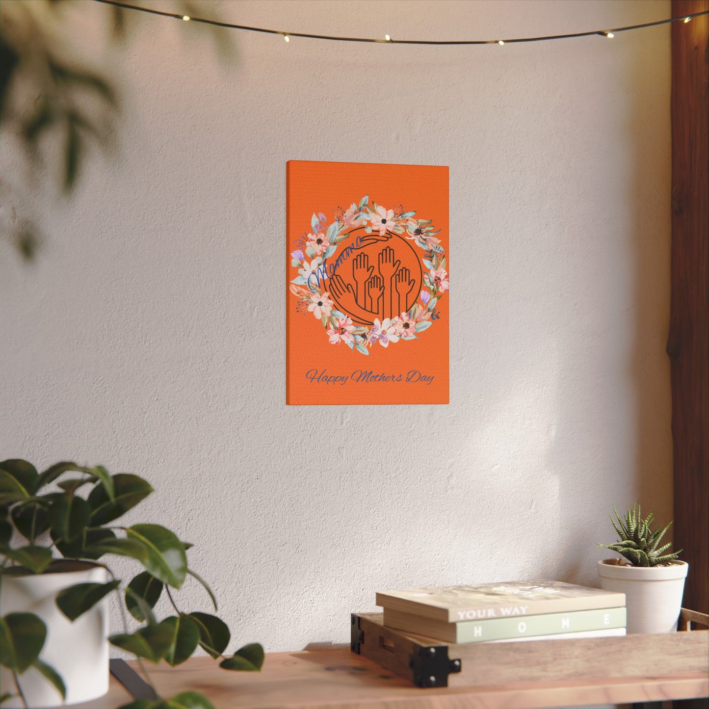 Canvas Wall Decor - Mother's Day Floral Giclée Print
