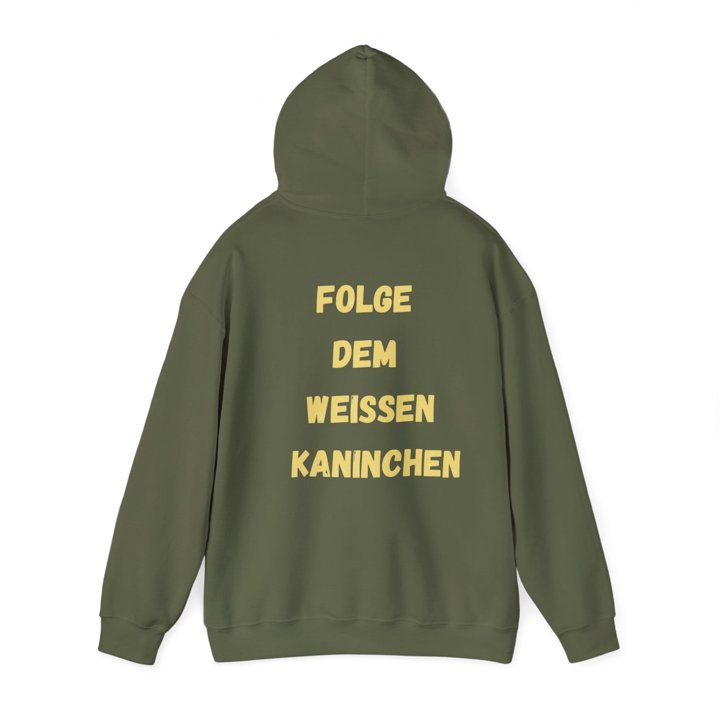 Folgen Sie dem weißen Kaninchen Hoodie - Unisex Heavy Blend™ Sweatshirt
