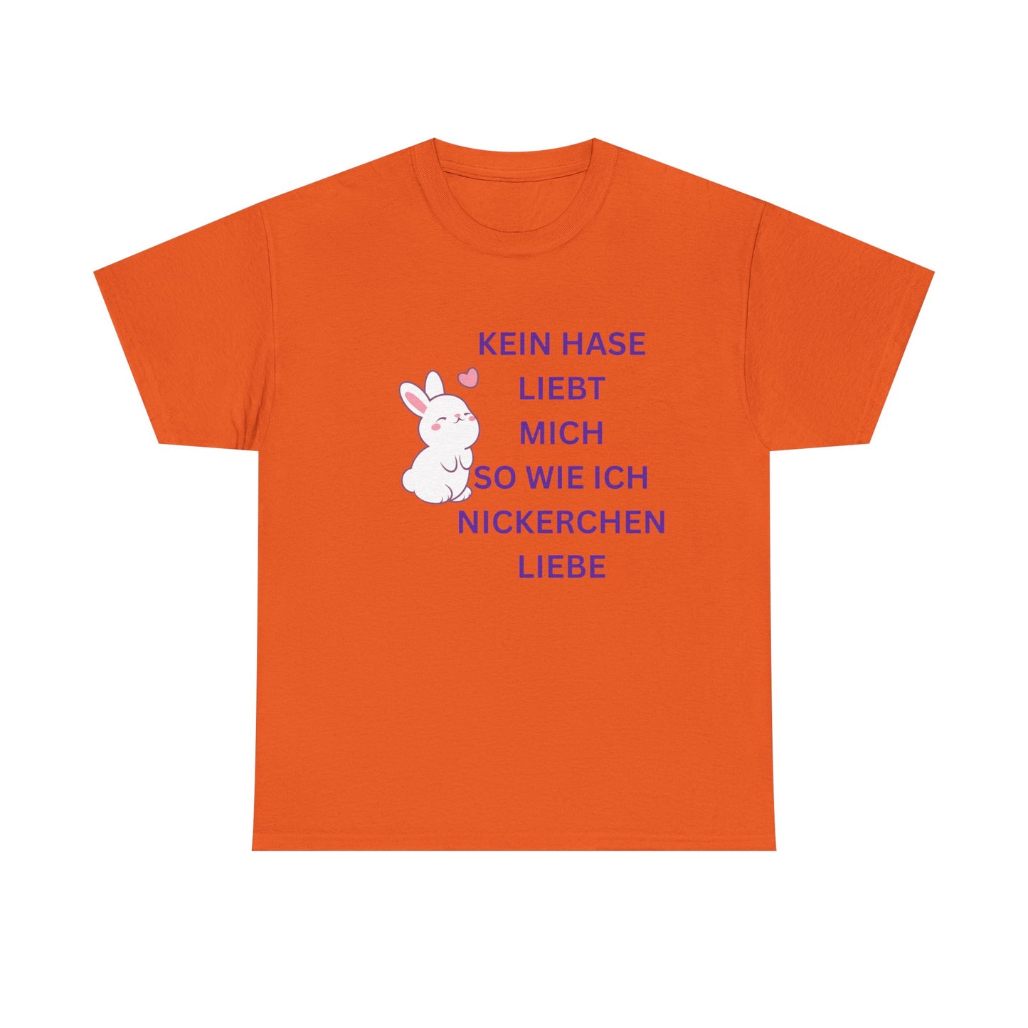 Lustiges Unisex-T-Shirt mit Hasenliebe aus schwerer Baumwolle – perfekt für Frühlingsfeiern