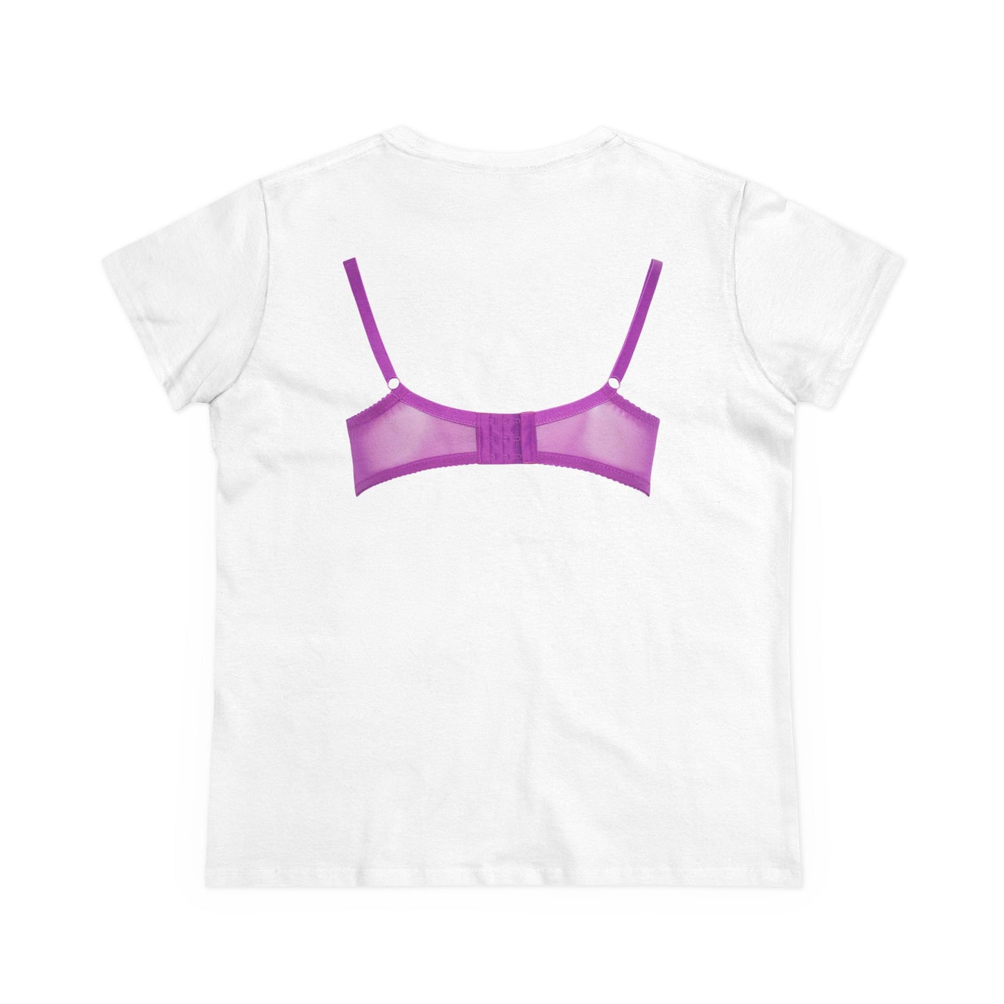 Damen-BH-T-Shirt aus mittelschwerer Baumwolle