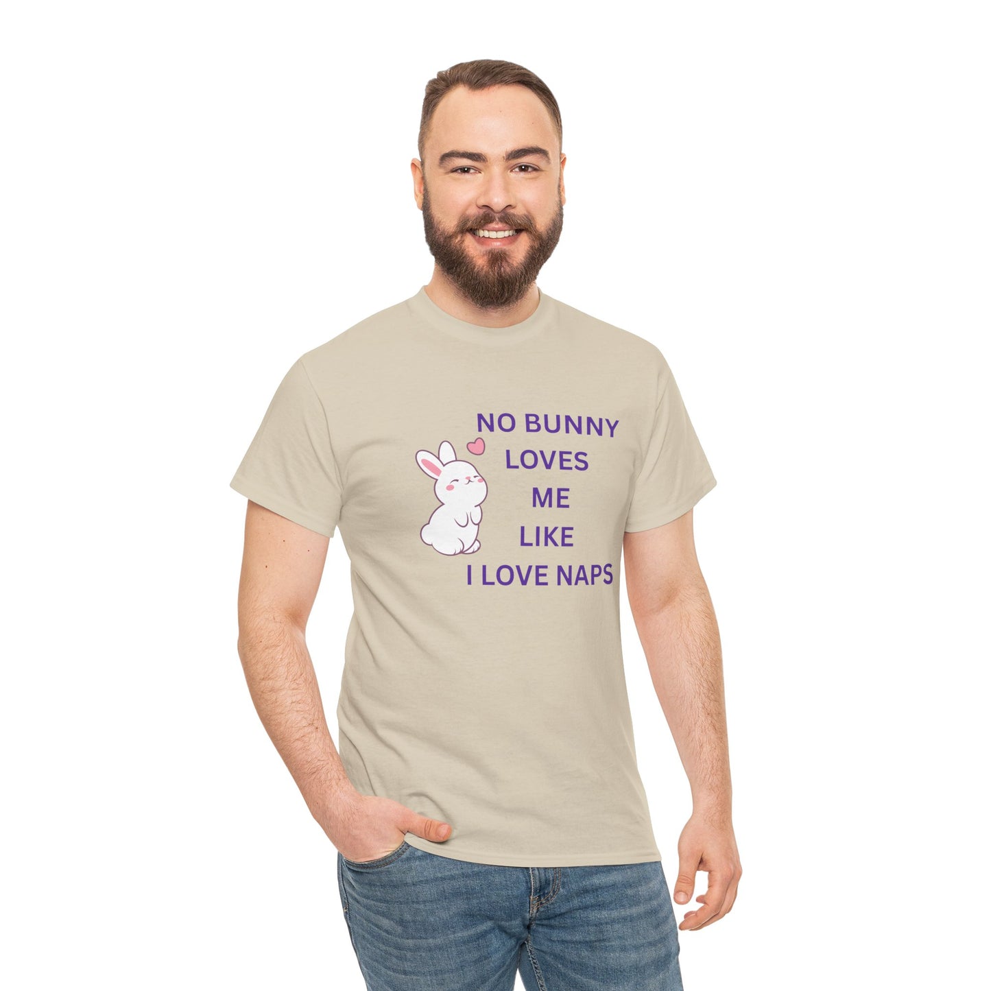 Funny Bunny Nap Lover Unisex Heavy Cotton Tee