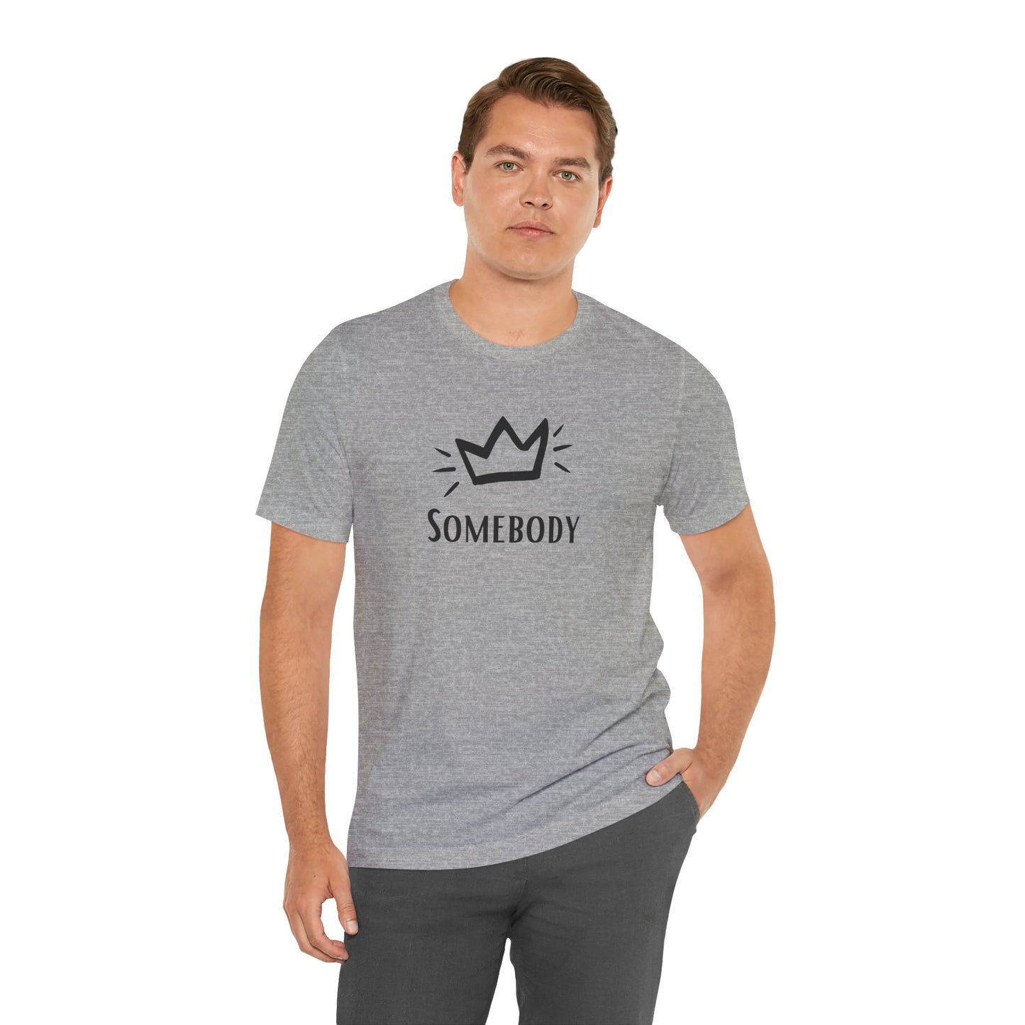 Grau Unisex Alltags-T-Shirt