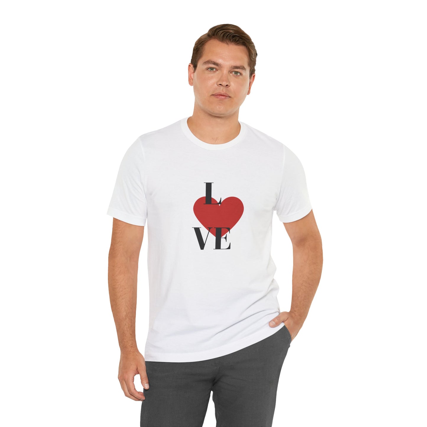 White Cotton Unisex Jersey Short Sleeve  Tee