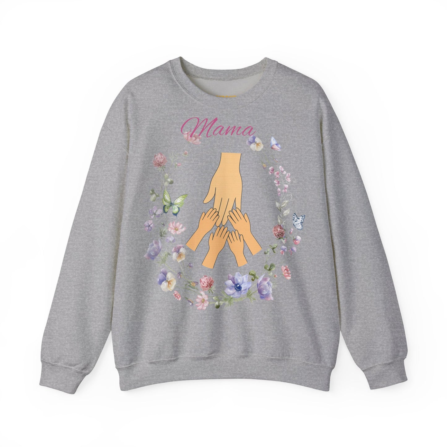Floral Mama Crewneck Sweatshirt - Perfect Gift for Mother's Day