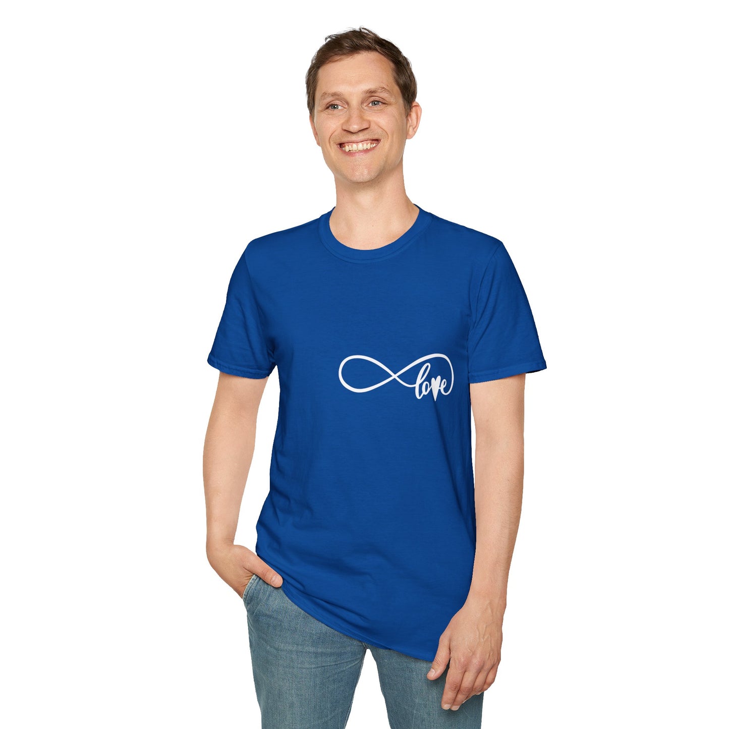 Schwarzes Unisex Softstyle Love T-Shirt