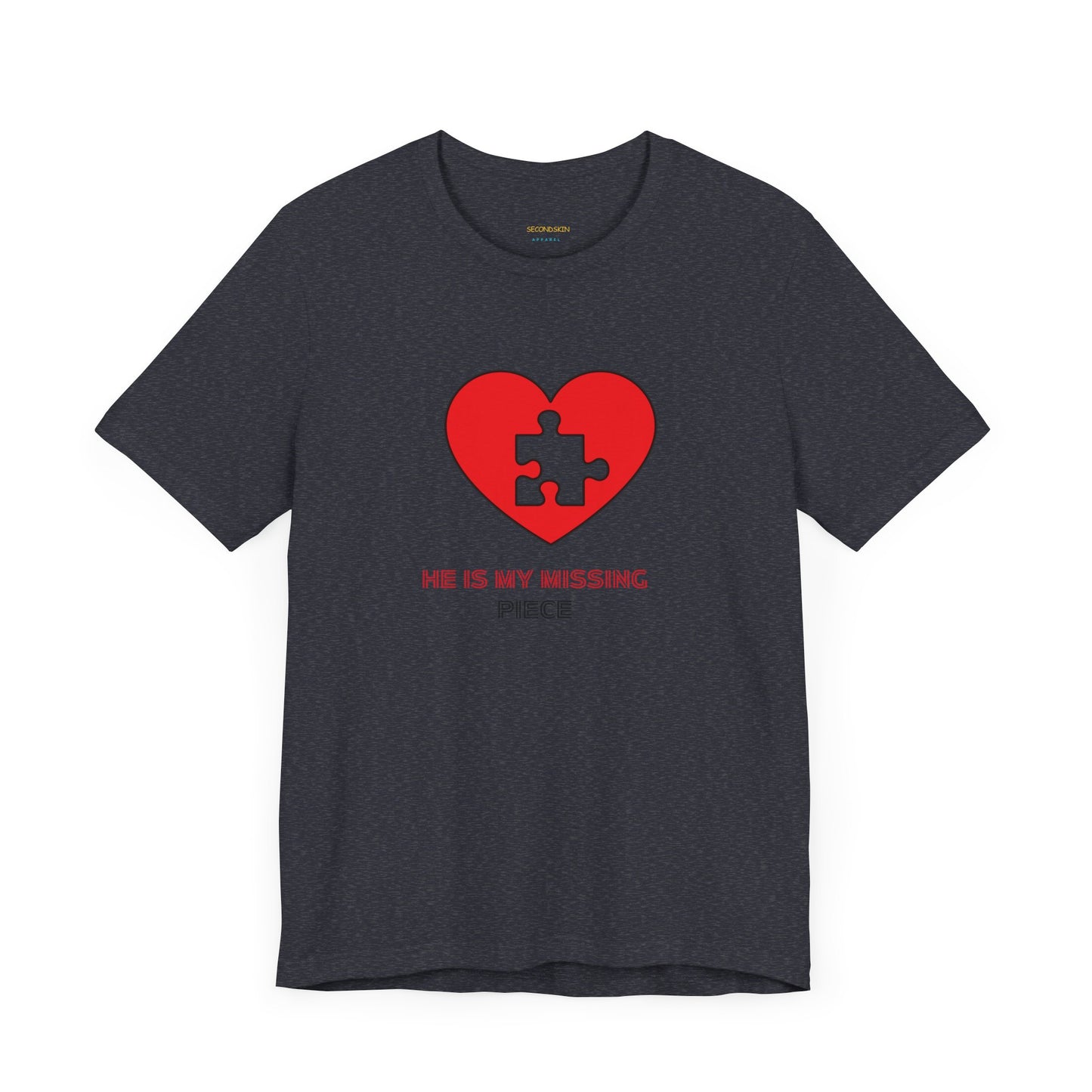 Weißes Unisex-Jersey-T-Shirt mit kurzen Ärmeln für Paare