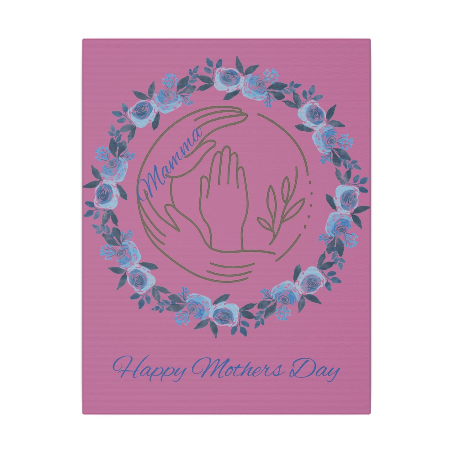 Mother's Day Giclée Print Canvas - Floral Hands Design
