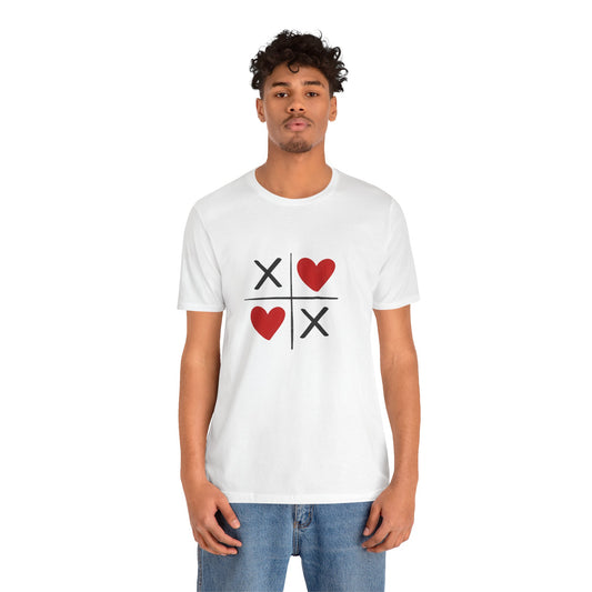 Camiseta unisex de manga corta con texto "Love"