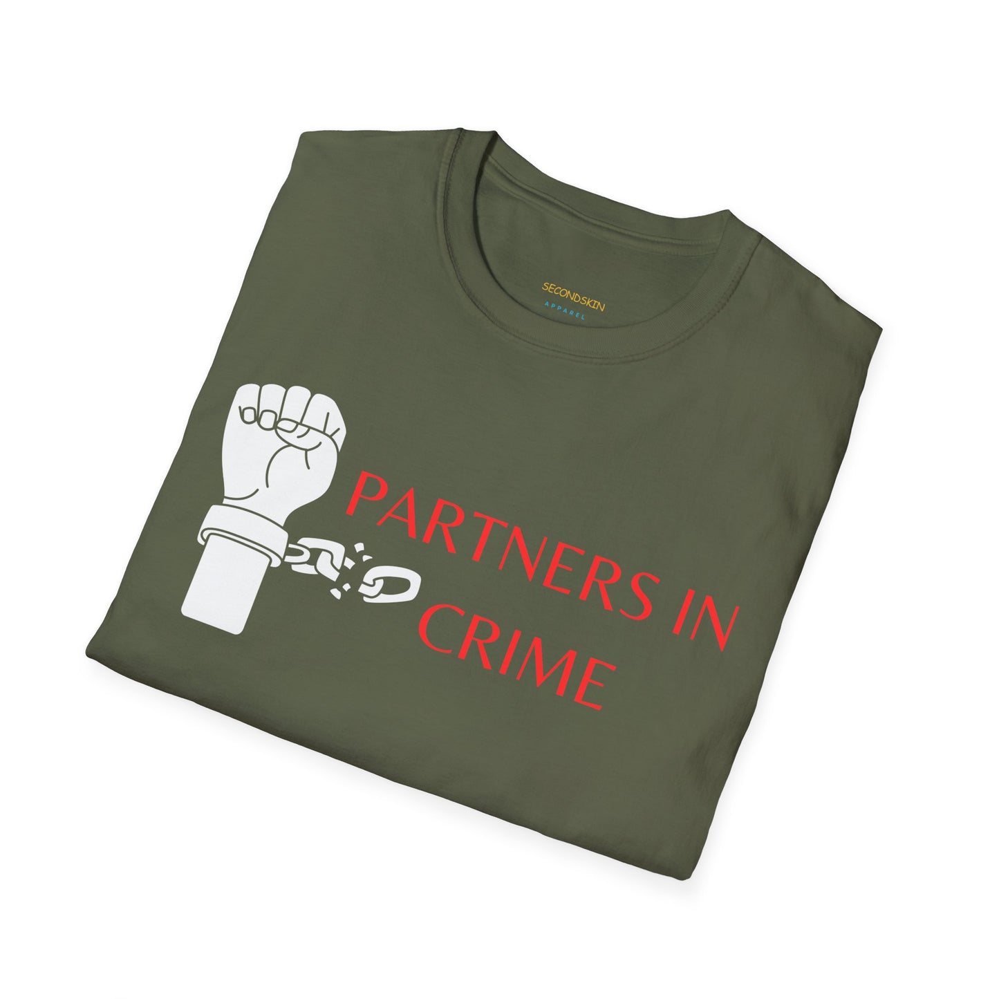 Black Unisex Softstyle couple T-Shirt