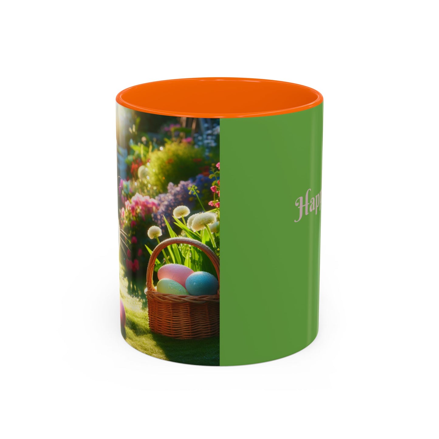 Happy Easter Accent Coffee Mug - 11 & 15oz - Perfect for Spring Celebrations