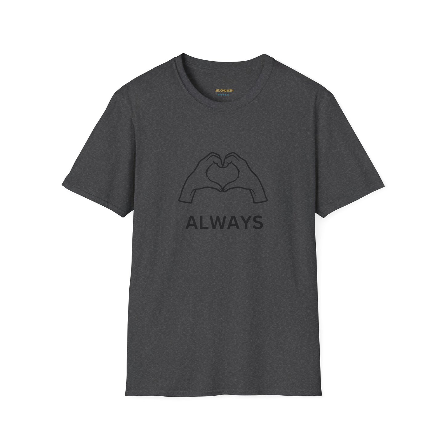 Blauw Unisex katoen Softstyle Paar blauw T-shirt voor mannen en vrouwen