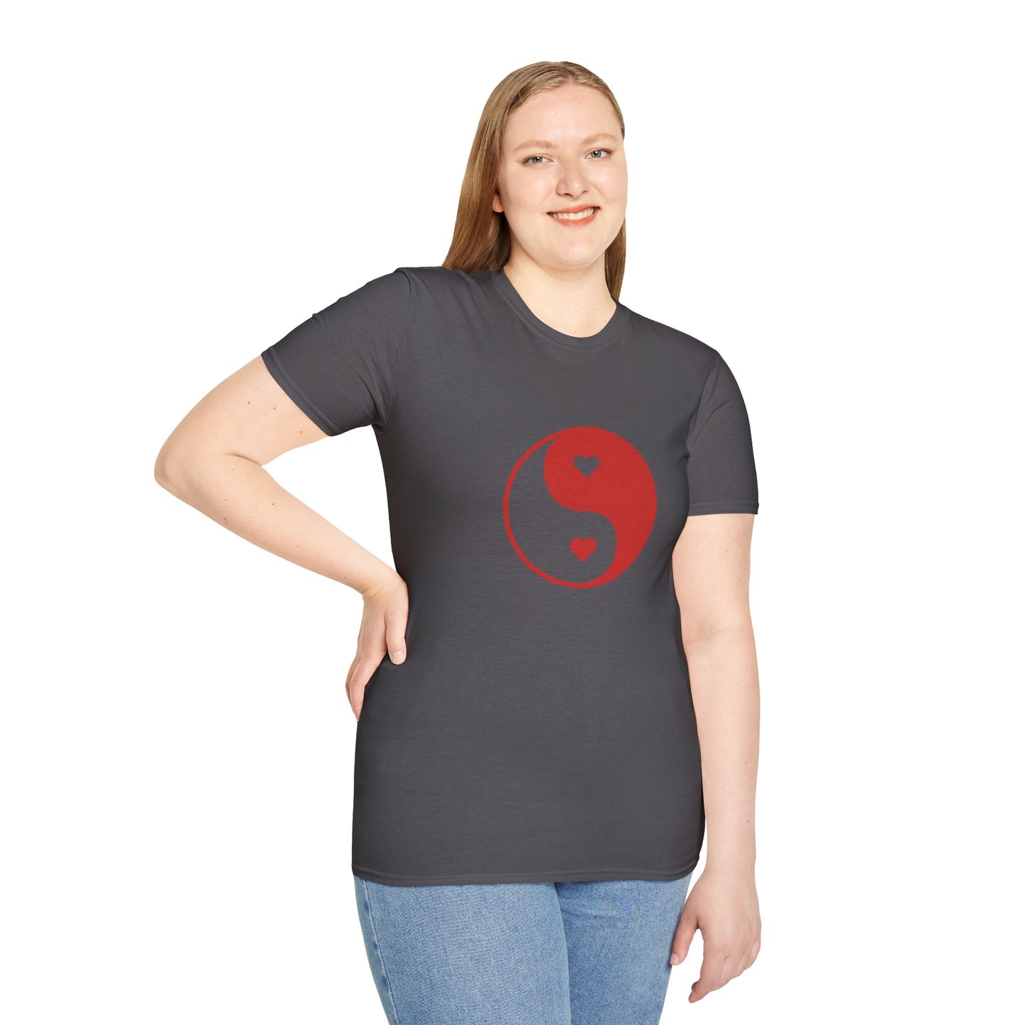 Grey Unisex Softstyle Love T-Shirt