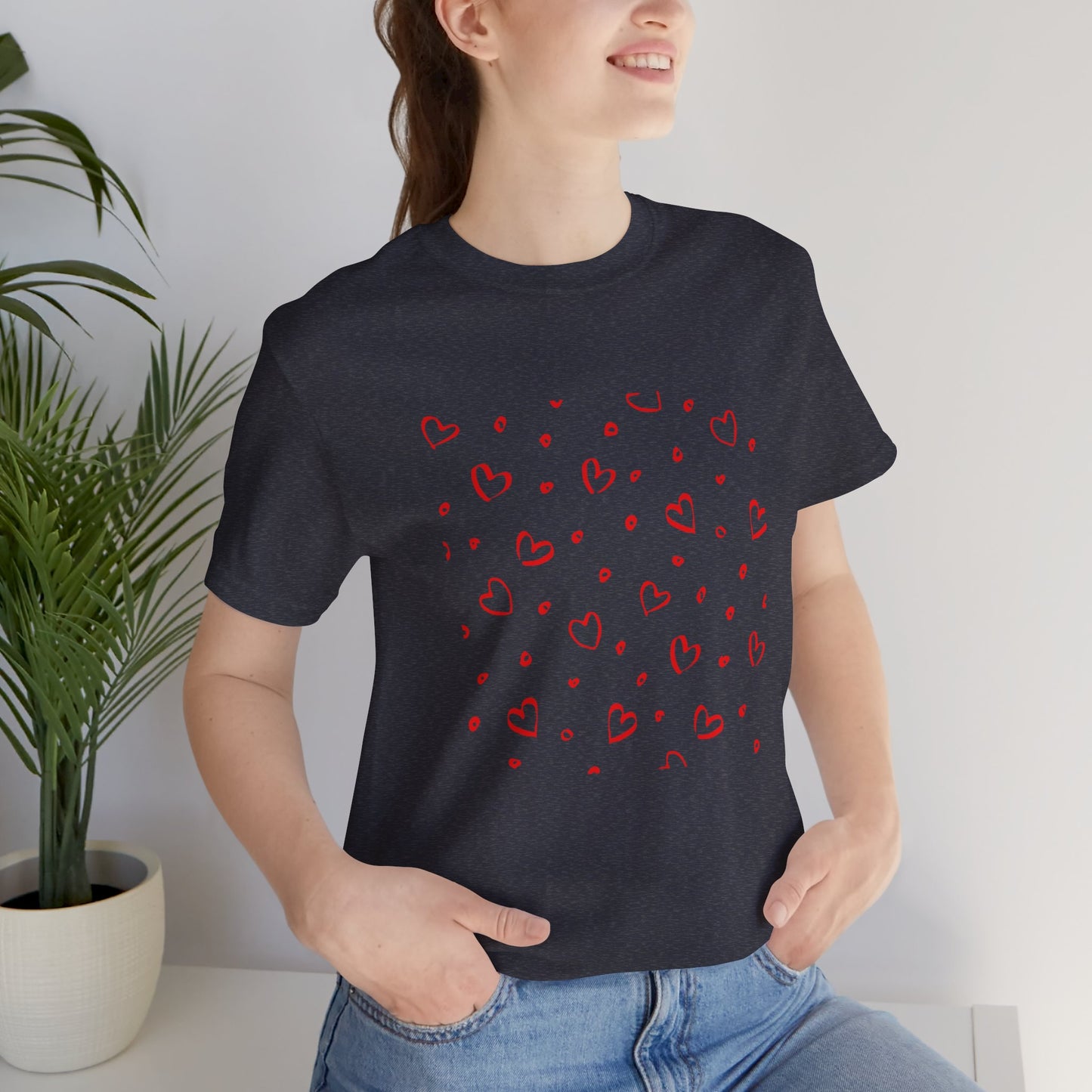 Camiseta de manga corta LoveTee Unisex Blanca