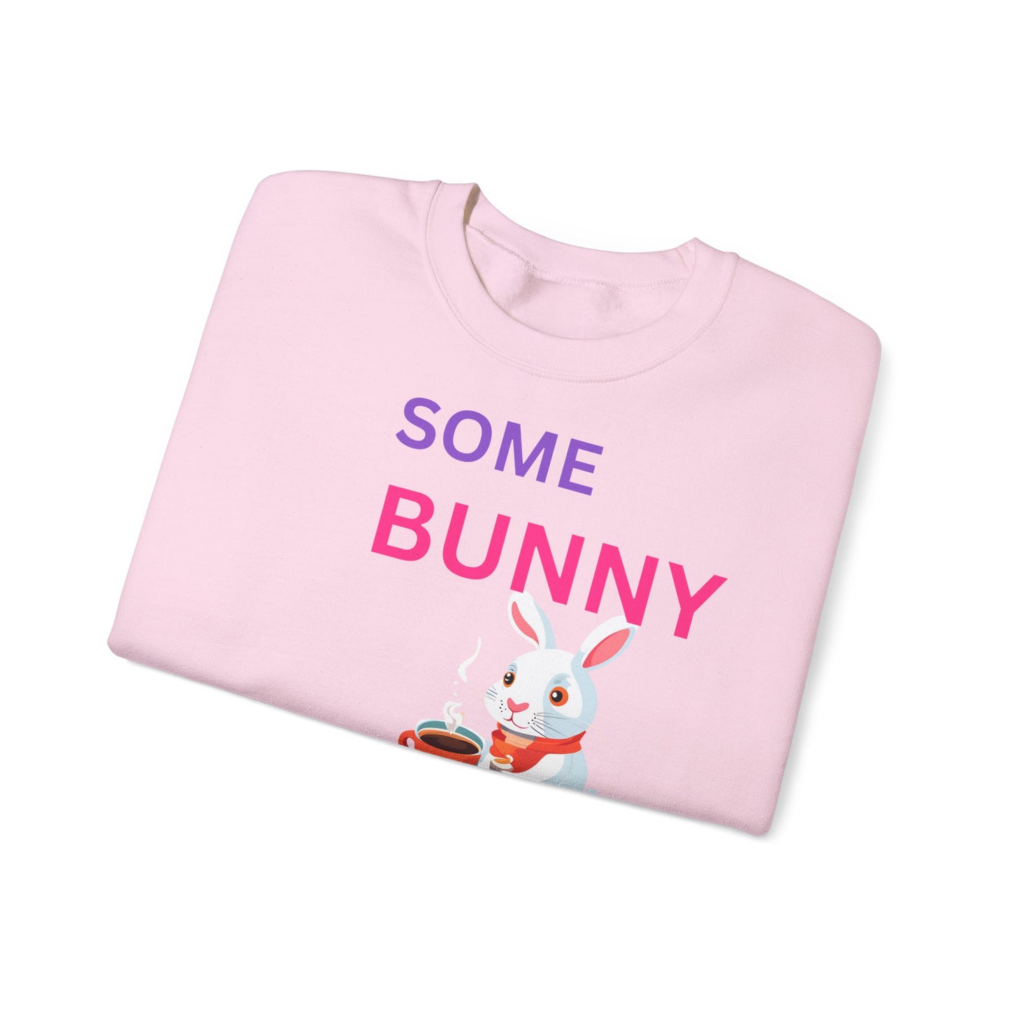 Cozy Bunny Coffee Sweatshirt - Unisex Heavy Blend™ Crewneck