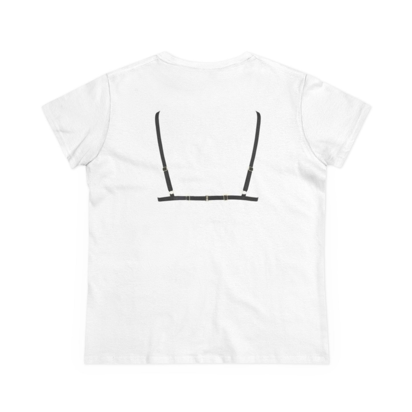Weißes Street Style Baumwoll-T-Shirt