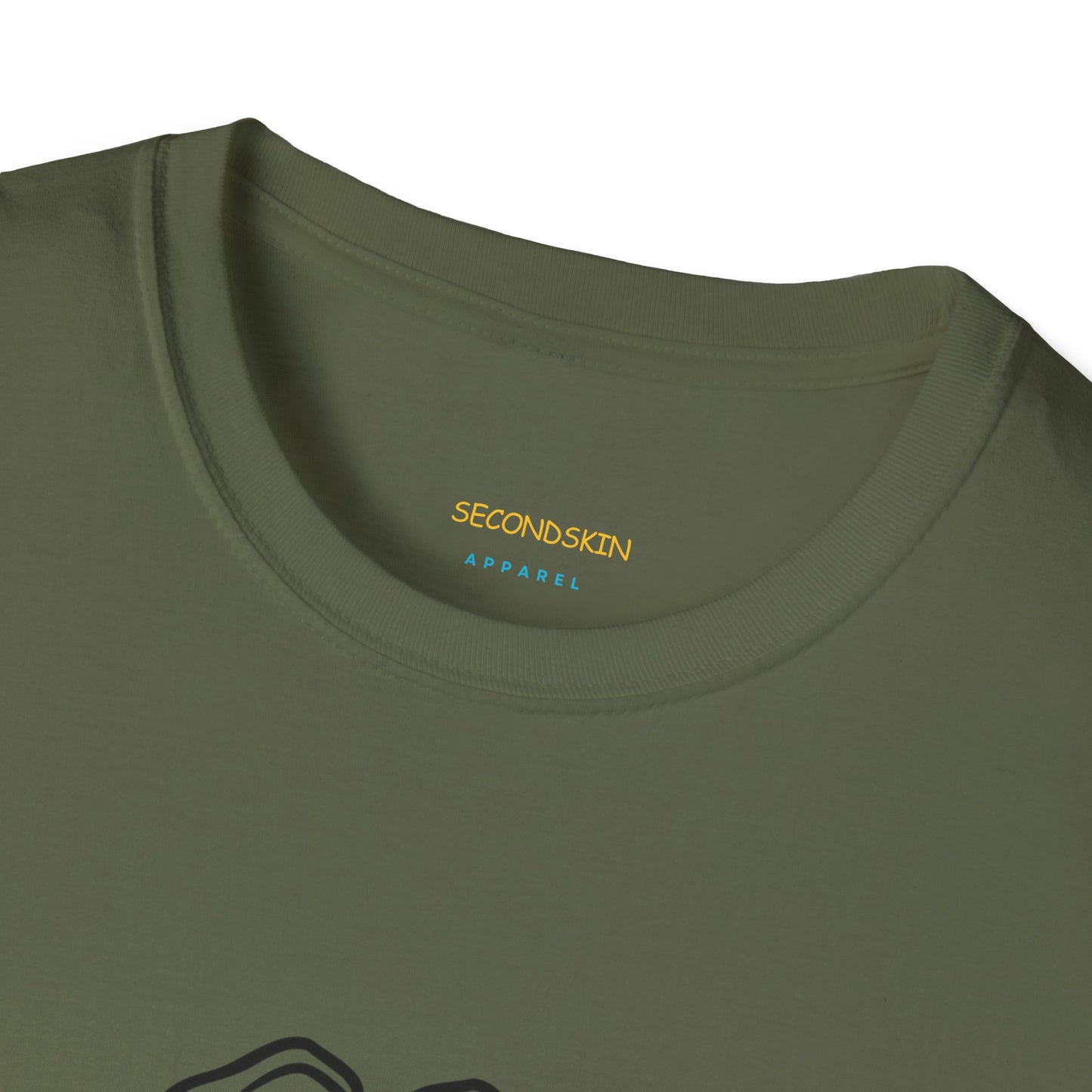 Blauw Unisex katoen Softstyle Paar blauw T-shirt voor mannen en vrouwen