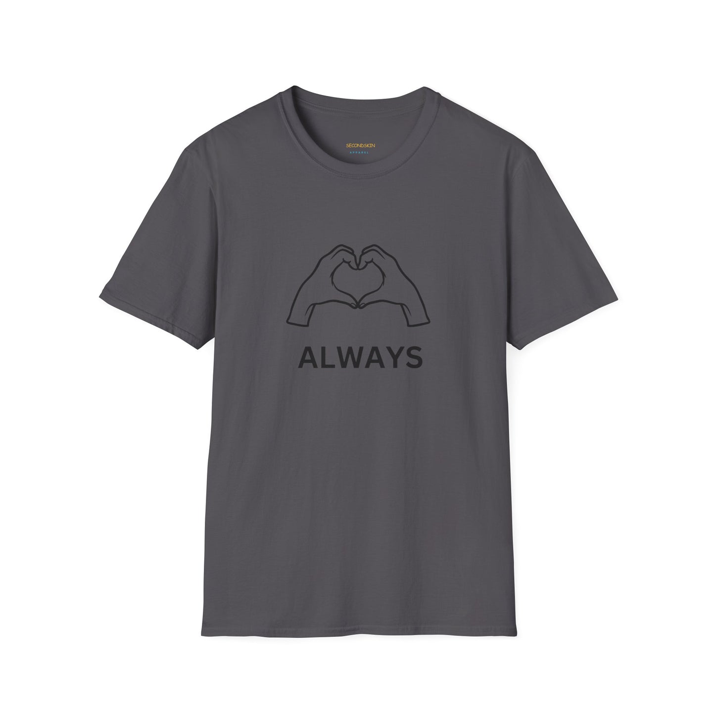 Blauw Unisex katoen Softstyle Paar blauw T-shirt voor mannen en vrouwen