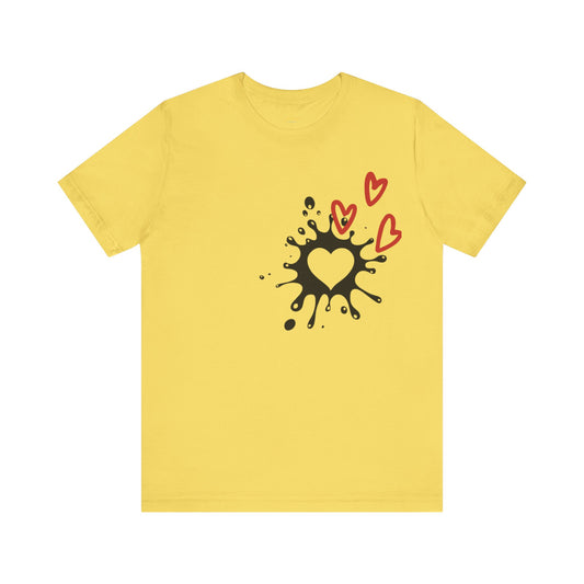 Camiseta unisex de manga corta con texto "Love"