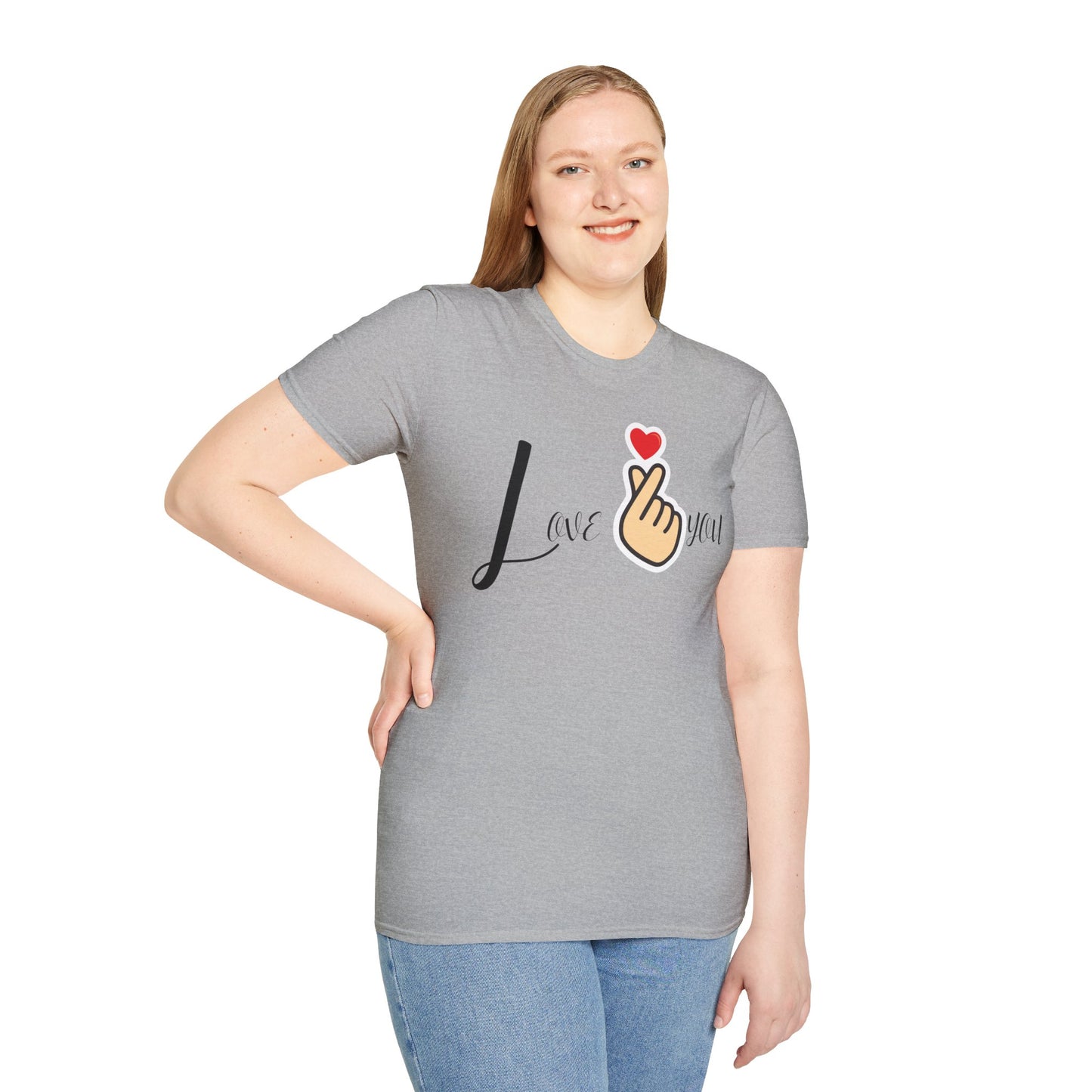 Weißes Unisex Softstyle Love T-Shirt