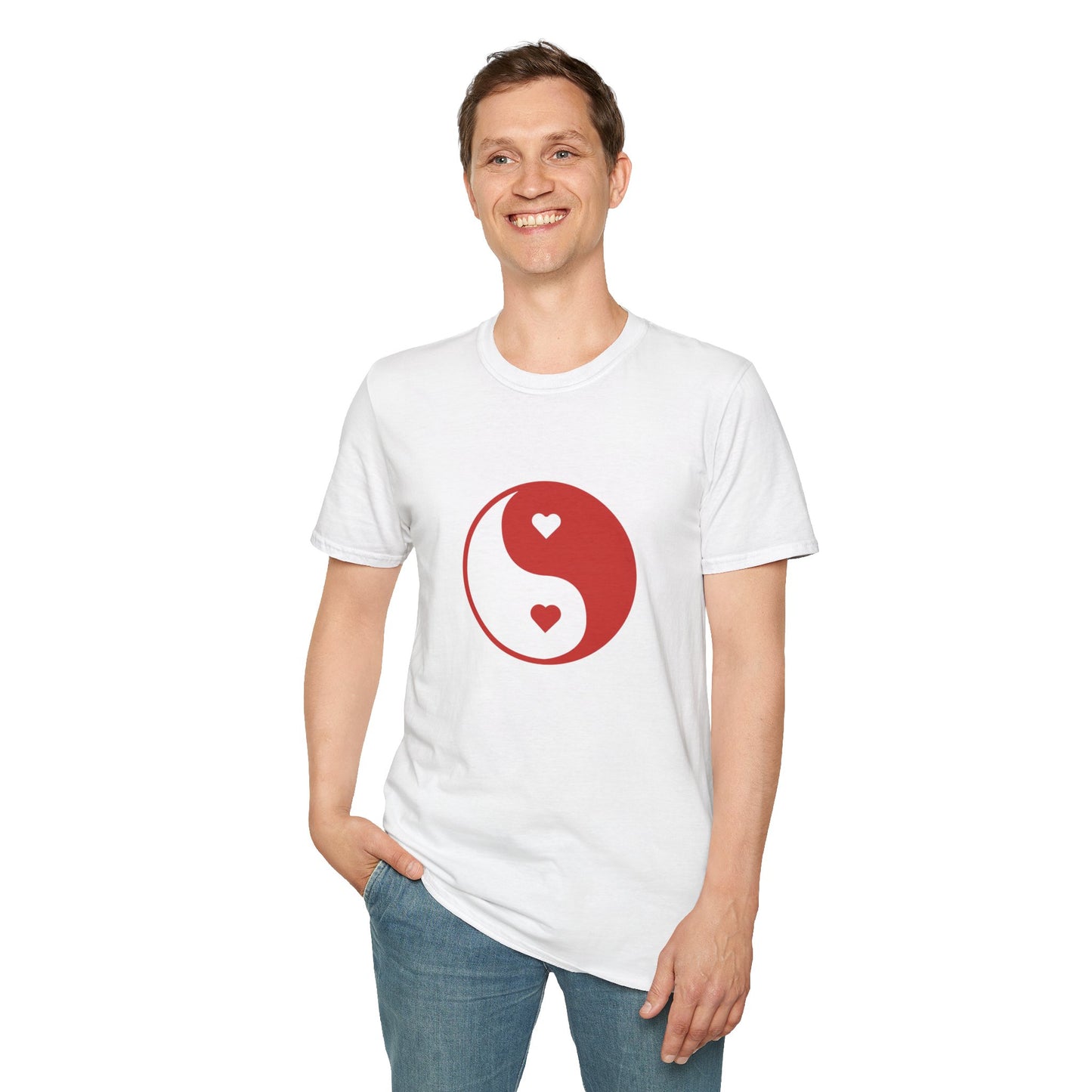 Grey Unisex Softstyle Love T-Shirt