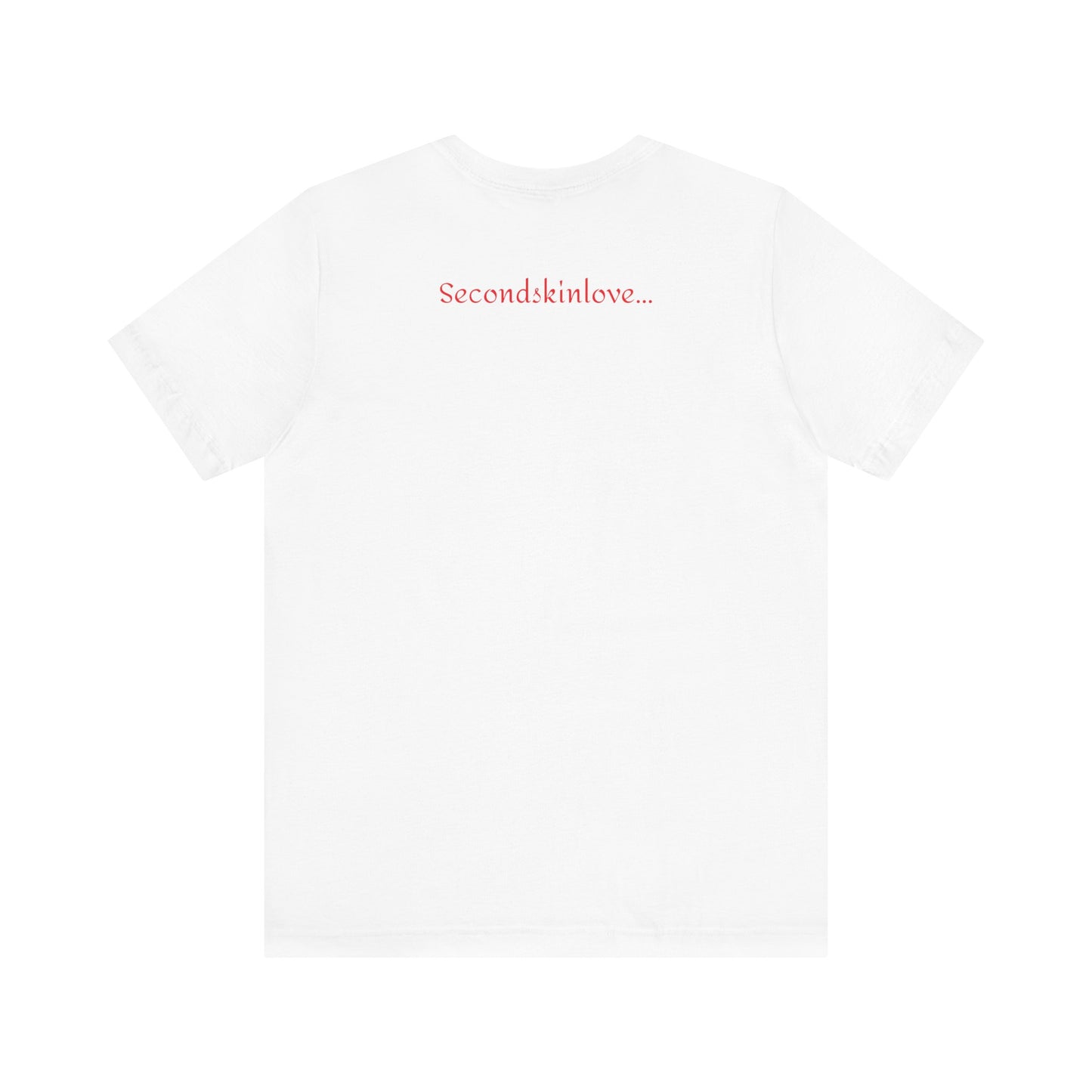 Weißes Unisex-Jersey-T-Shirt mit kurzen Ärmeln für Paare