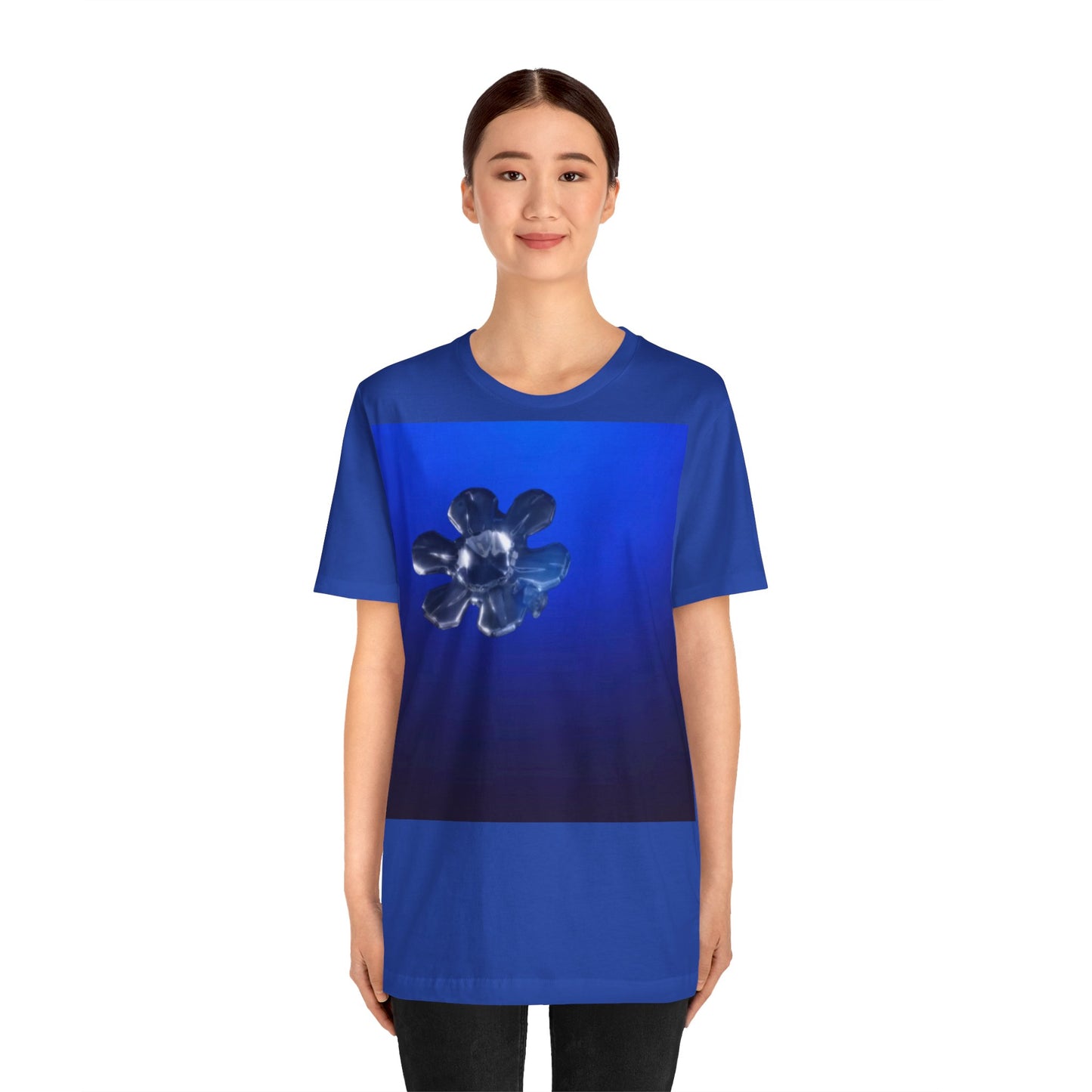 Blue Women’s  Jersey Short Sleeve organic cotton  Tee