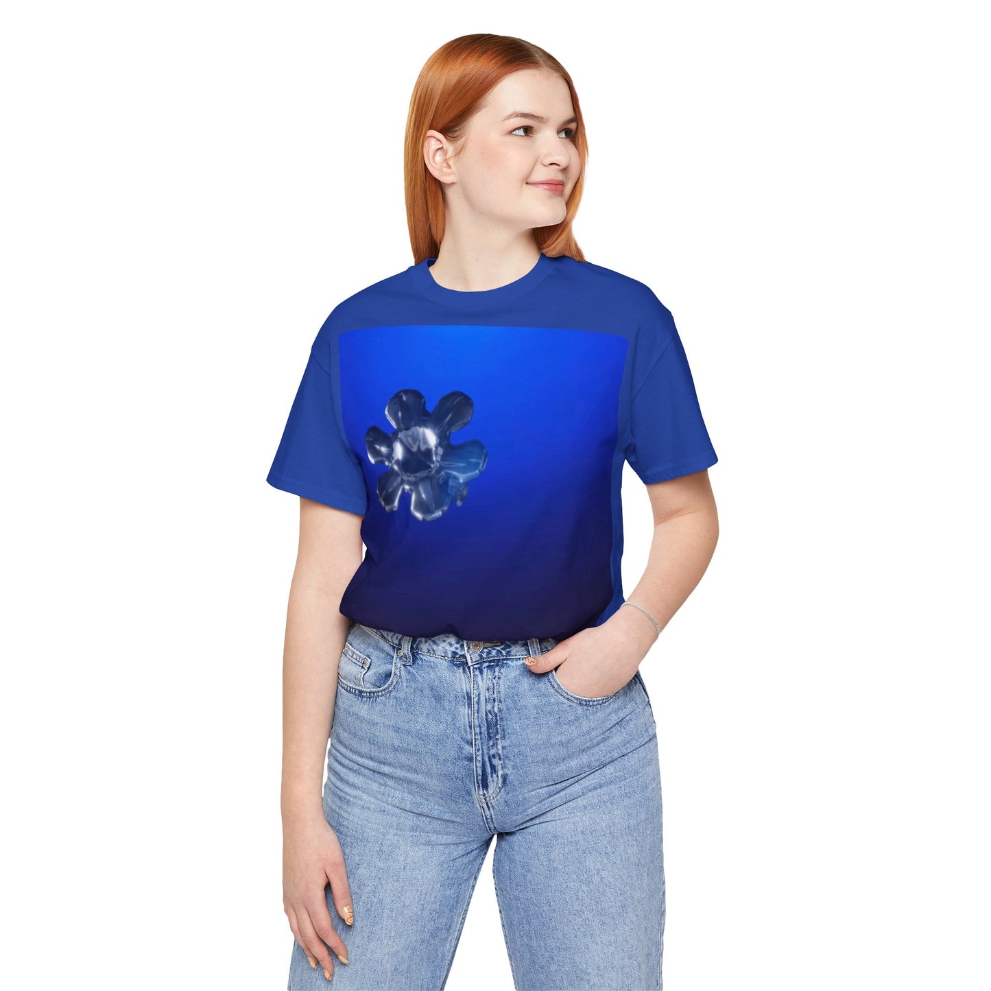 Blue Women’s  Jersey Short Sleeve organic cotton  Tee