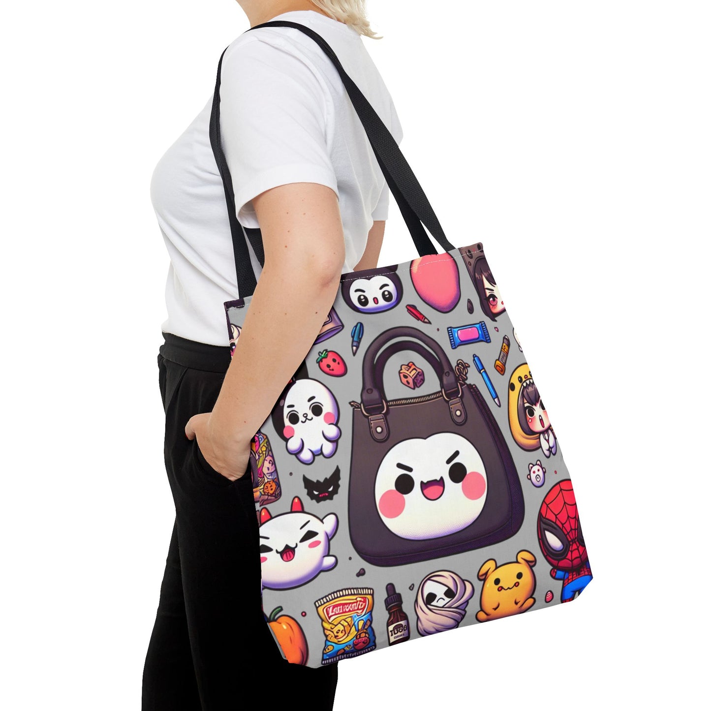 Niedliche Kawaii Tragetasche mit verspielten Charakteren - Perfekt für den täglichen Gebrauch und Geschenke