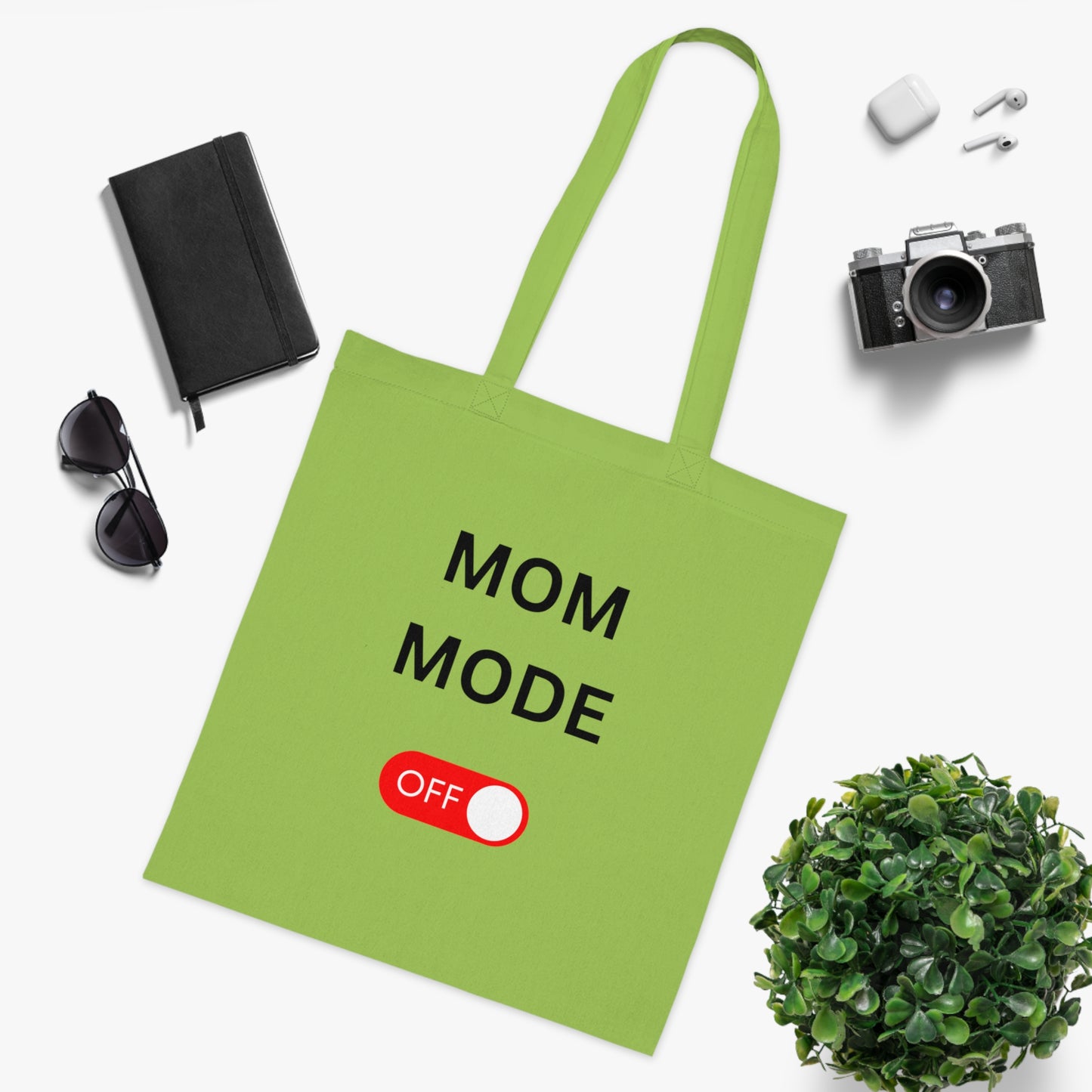 Mom Mode Off Cotton Tote Bag  gift for Mother’s Day Muttertag