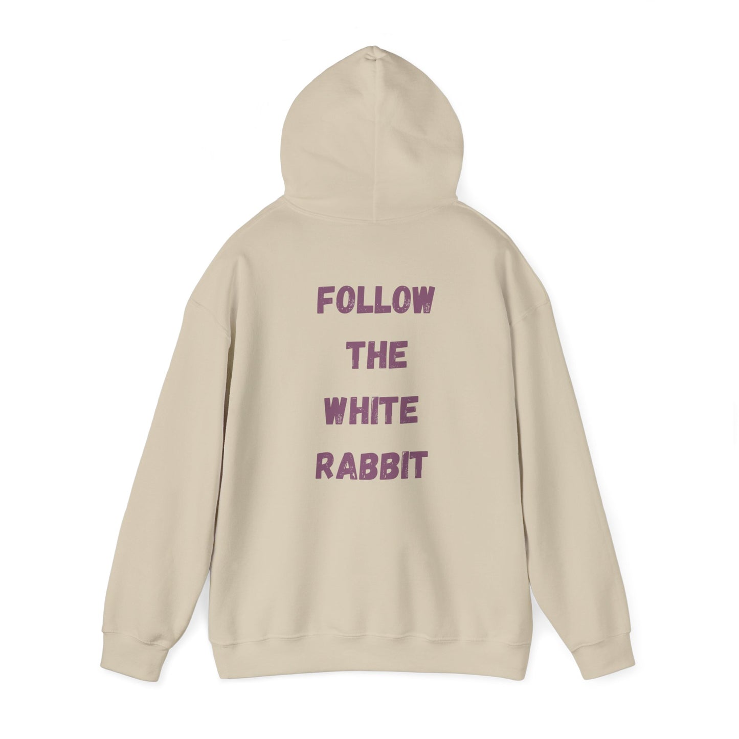 Folge dem weißen Hasen Unisex Heavy Blend Hoodie