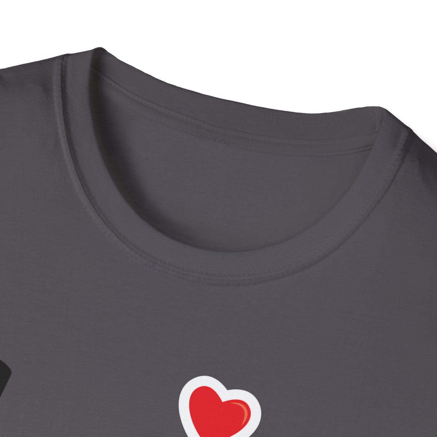 Weißes Unisex Softstyle Love T-Shirt