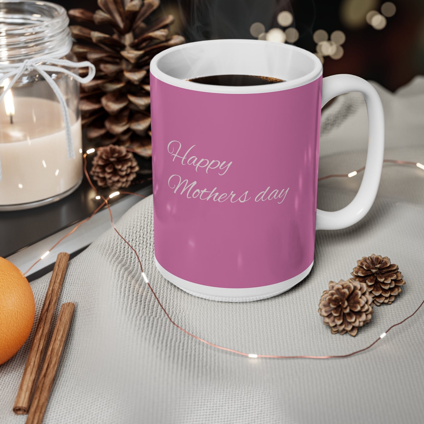 Floral Mother’s Day Ceramic Coffee Cups - 11oz & 15oz Mugs for Moms