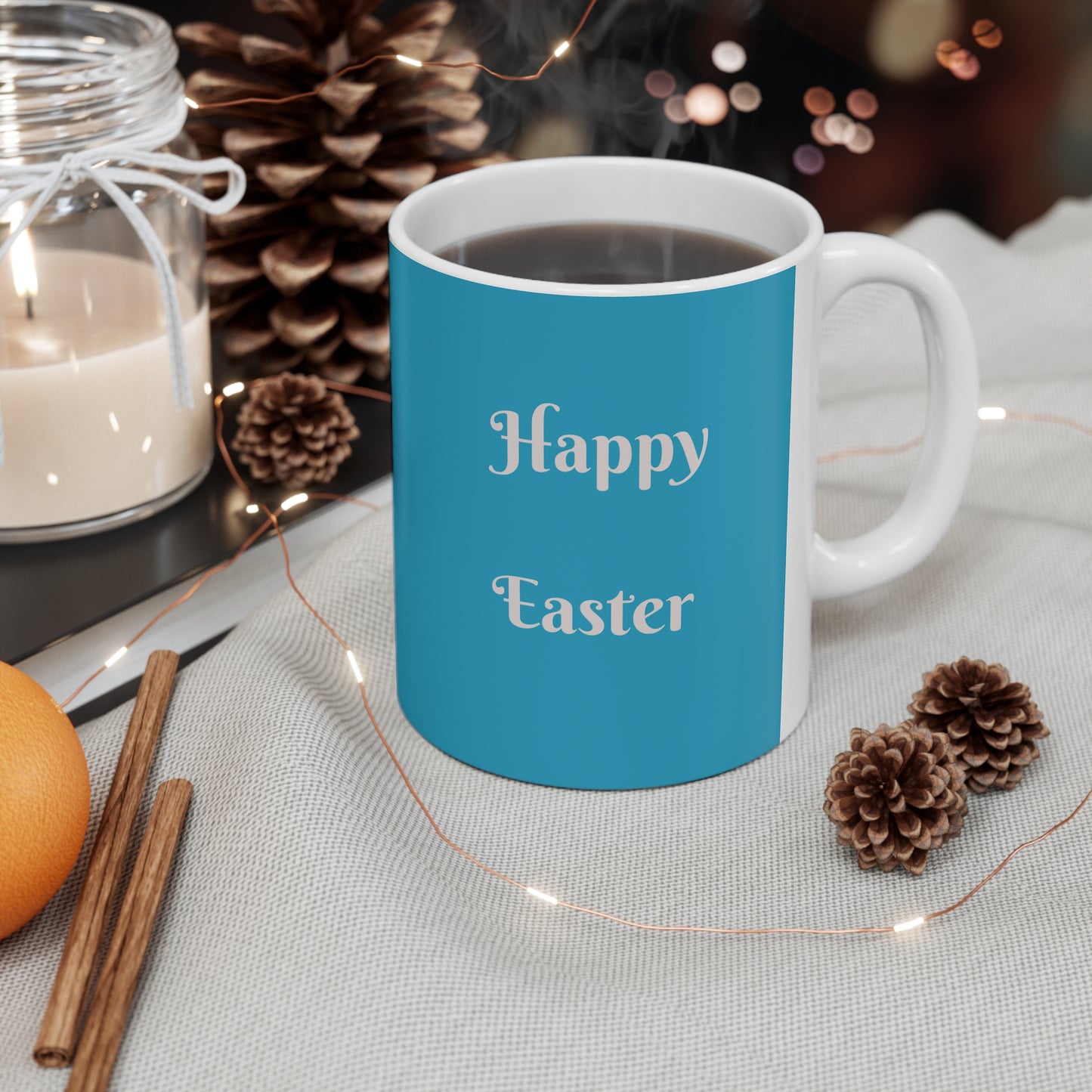 Colorful Easter Egg Ceramic Coffee Cup - 11oz & 15oz